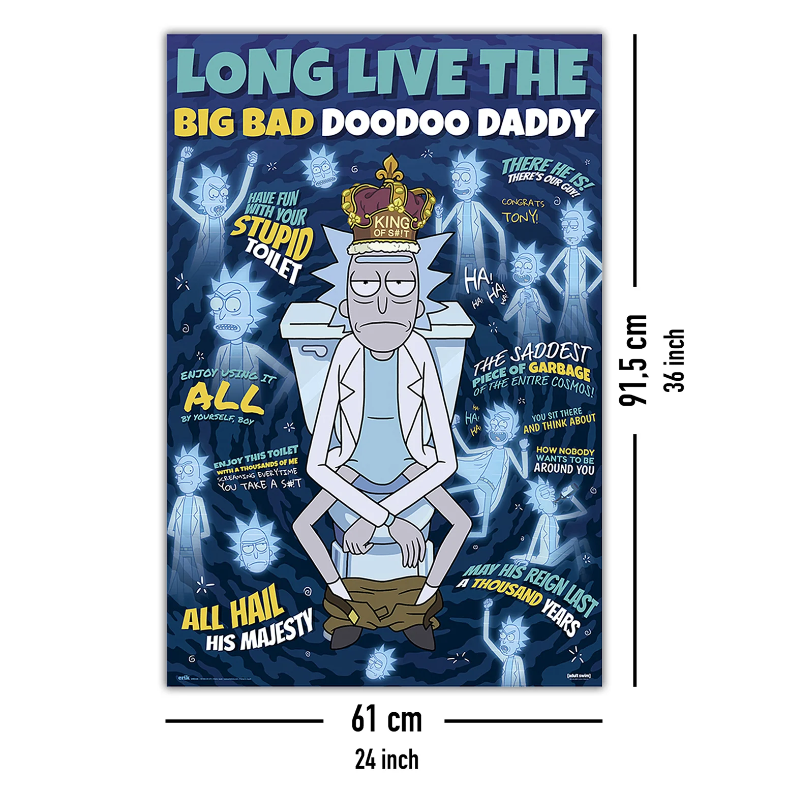 Rick and Morty Poster Long Live The Big Bad Doodoo Daddy - Image 5