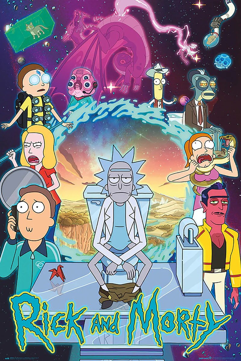Rick and Morty Poster Season 4 Toilet Adventure