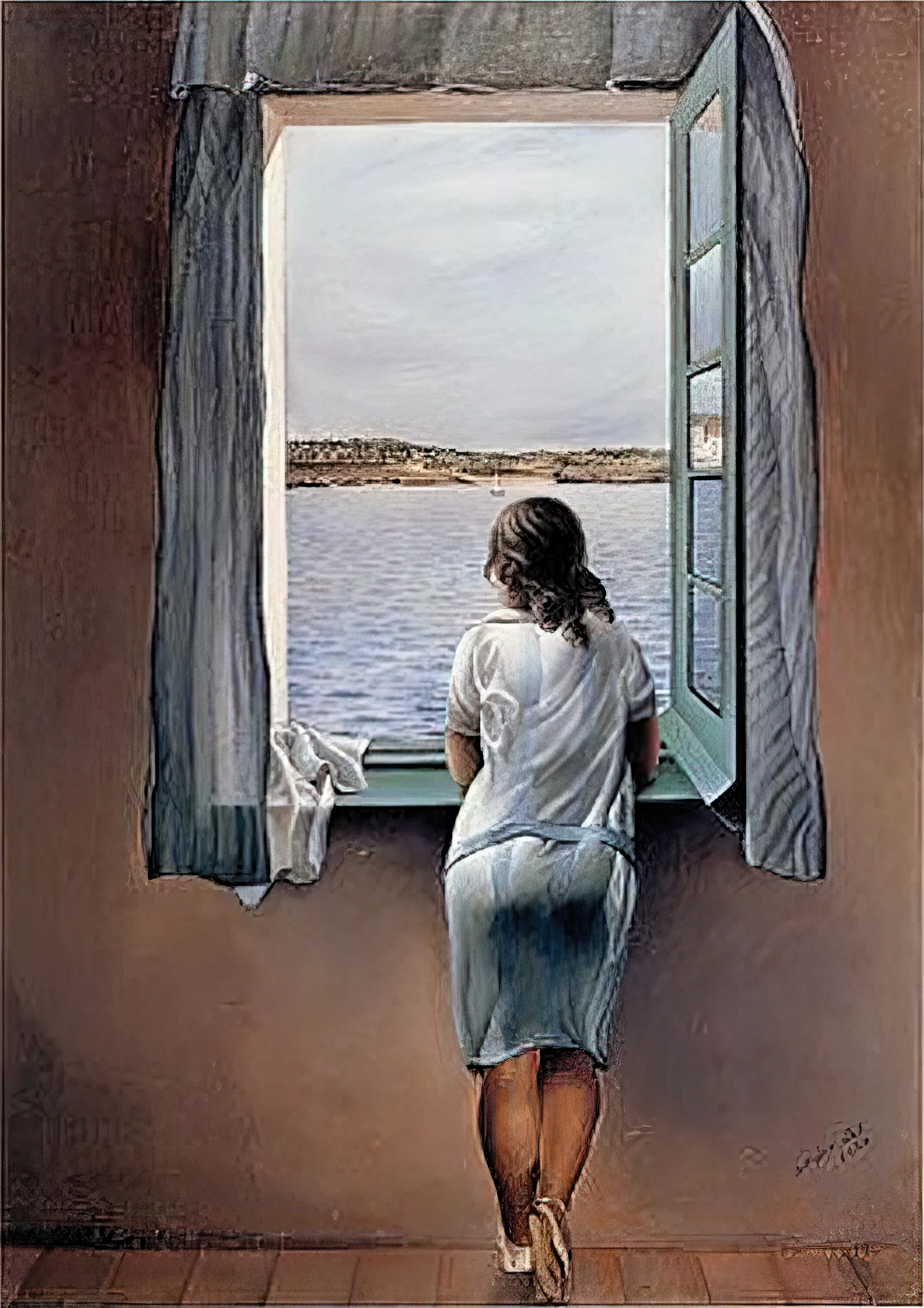 Salvador Dali Kunstdruck Woman At The Window
