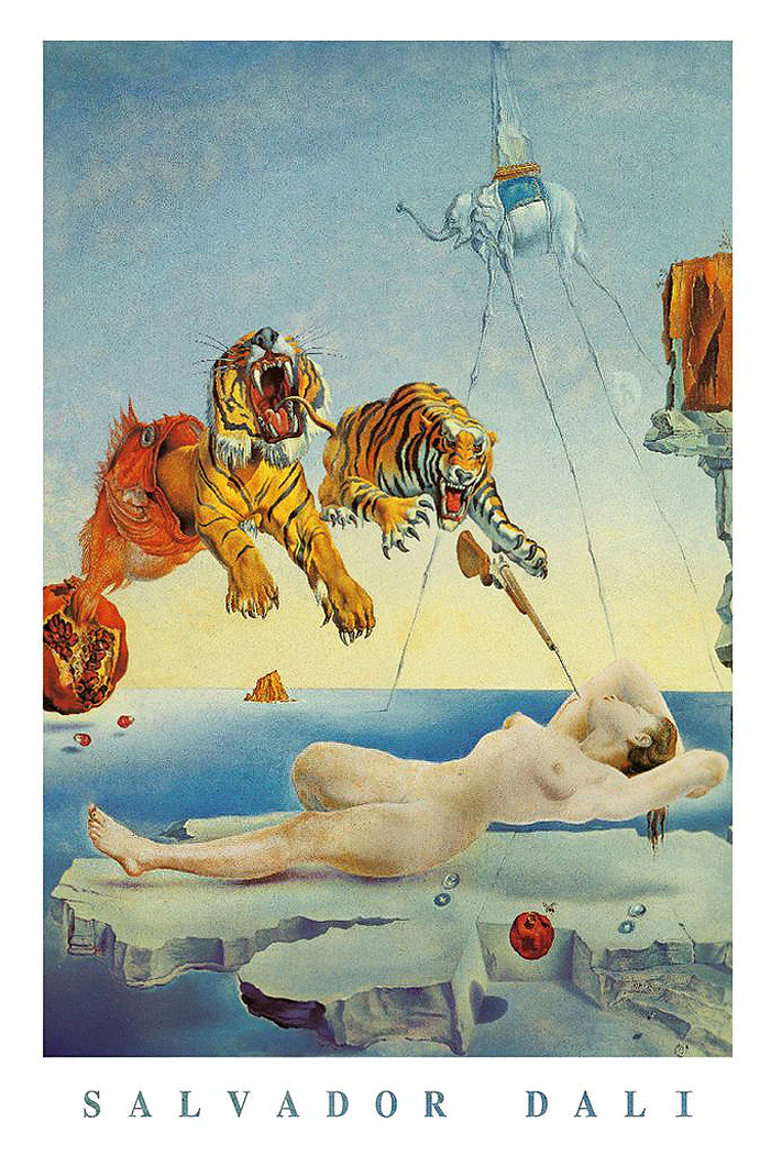 Salvador Dali Poster Dream Caused By A Bee Flight..