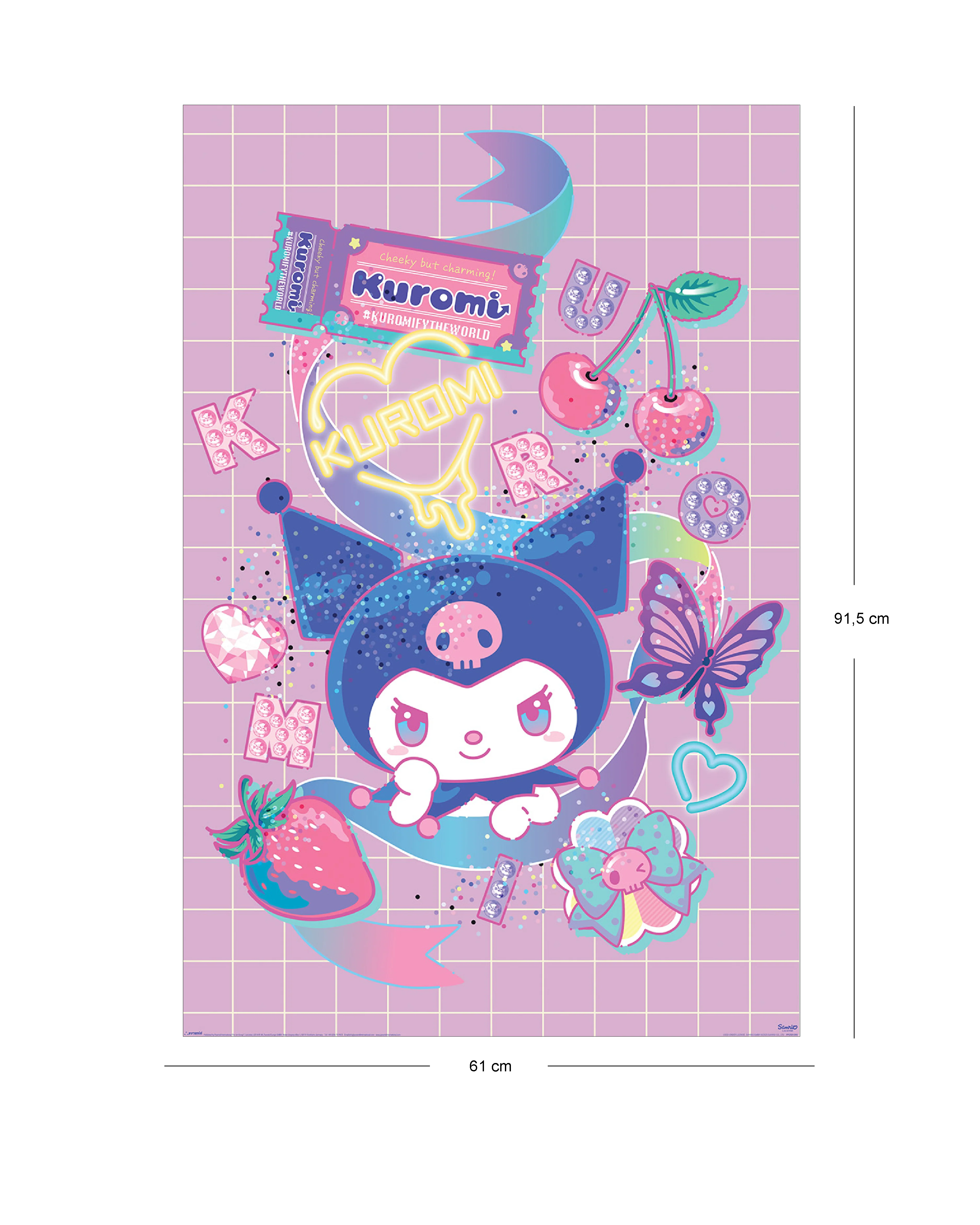 Sanrio Poster  - Kuromi Mood Hello Kitty - Image 2