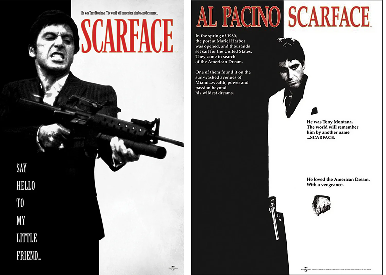 Scarface Poster 2er-Set