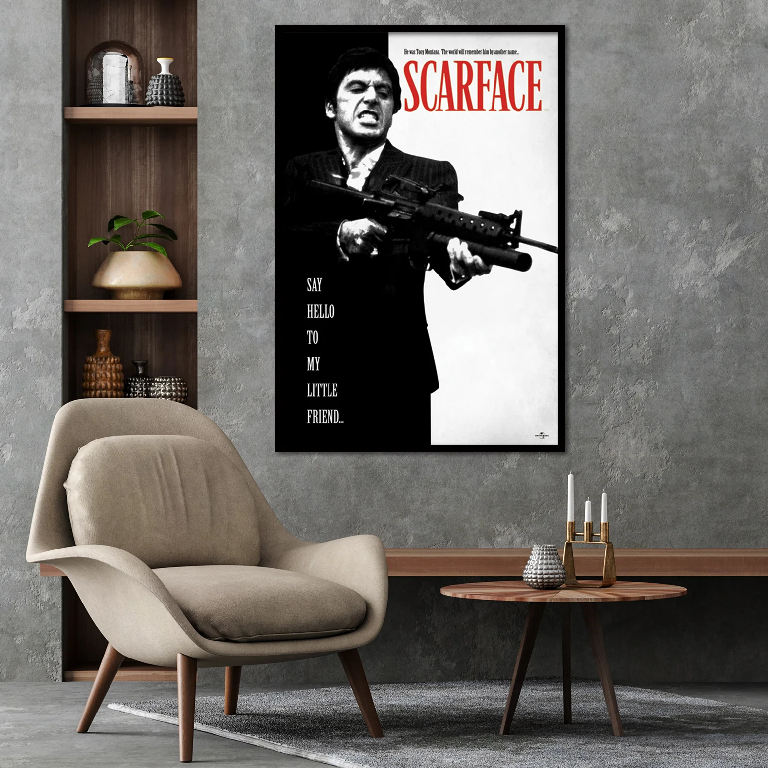 Scarface Poster Al Pacino Say Hello To My Little Friend - Image 7