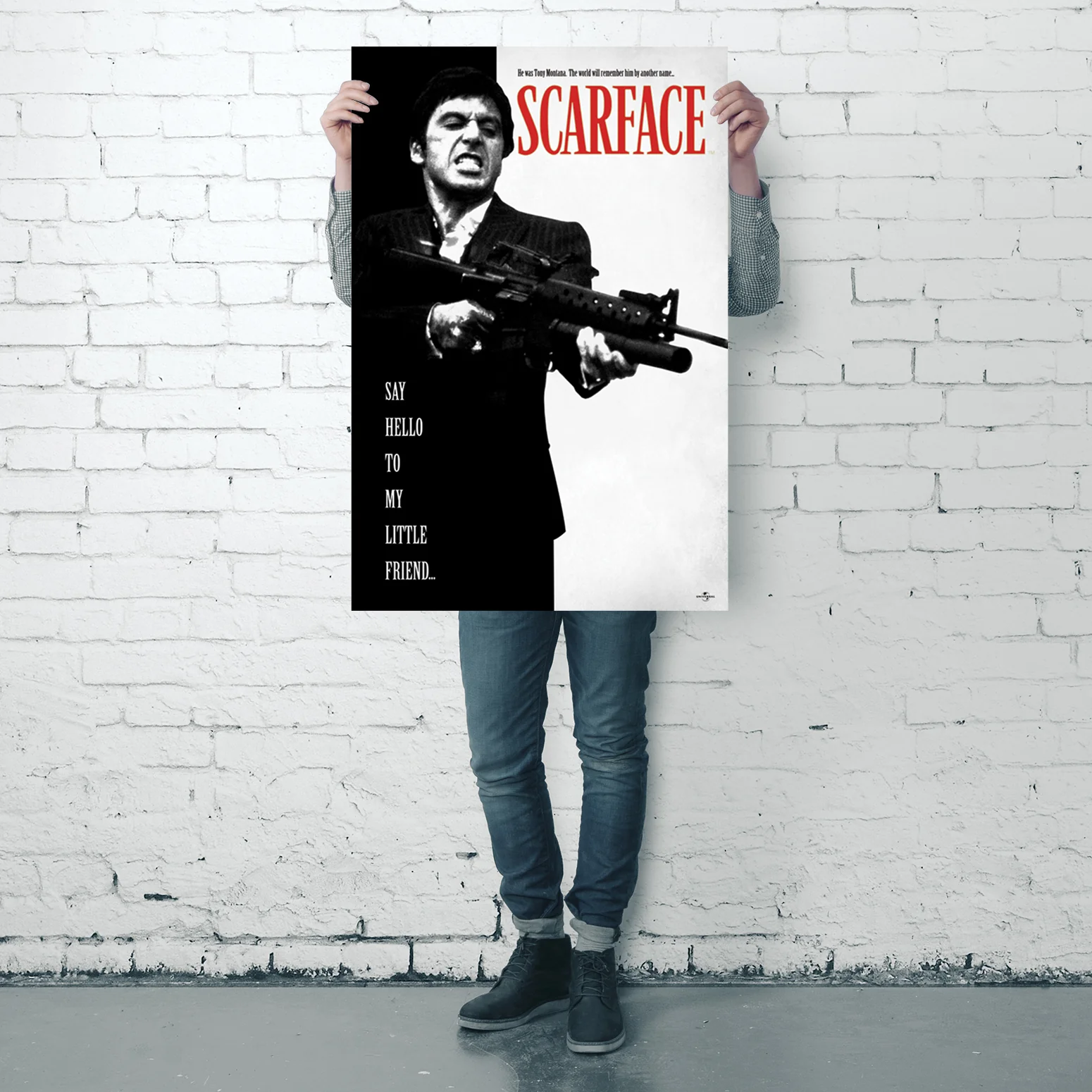 Scarface Poster Al Pacino Say Hello To My Little Friend - Image 9