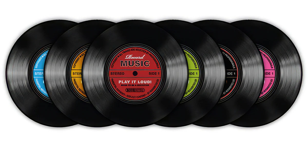 Schallplatten Untersetzer Record Music 6-teilig - Image 3