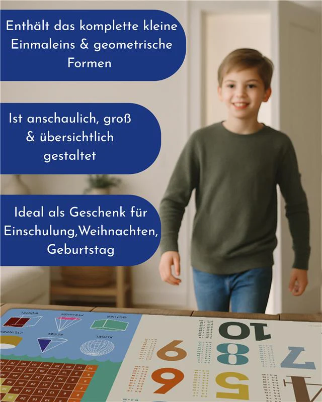 Schreibtischunterlage Das kleine 1x1 für Kinder - Image 4