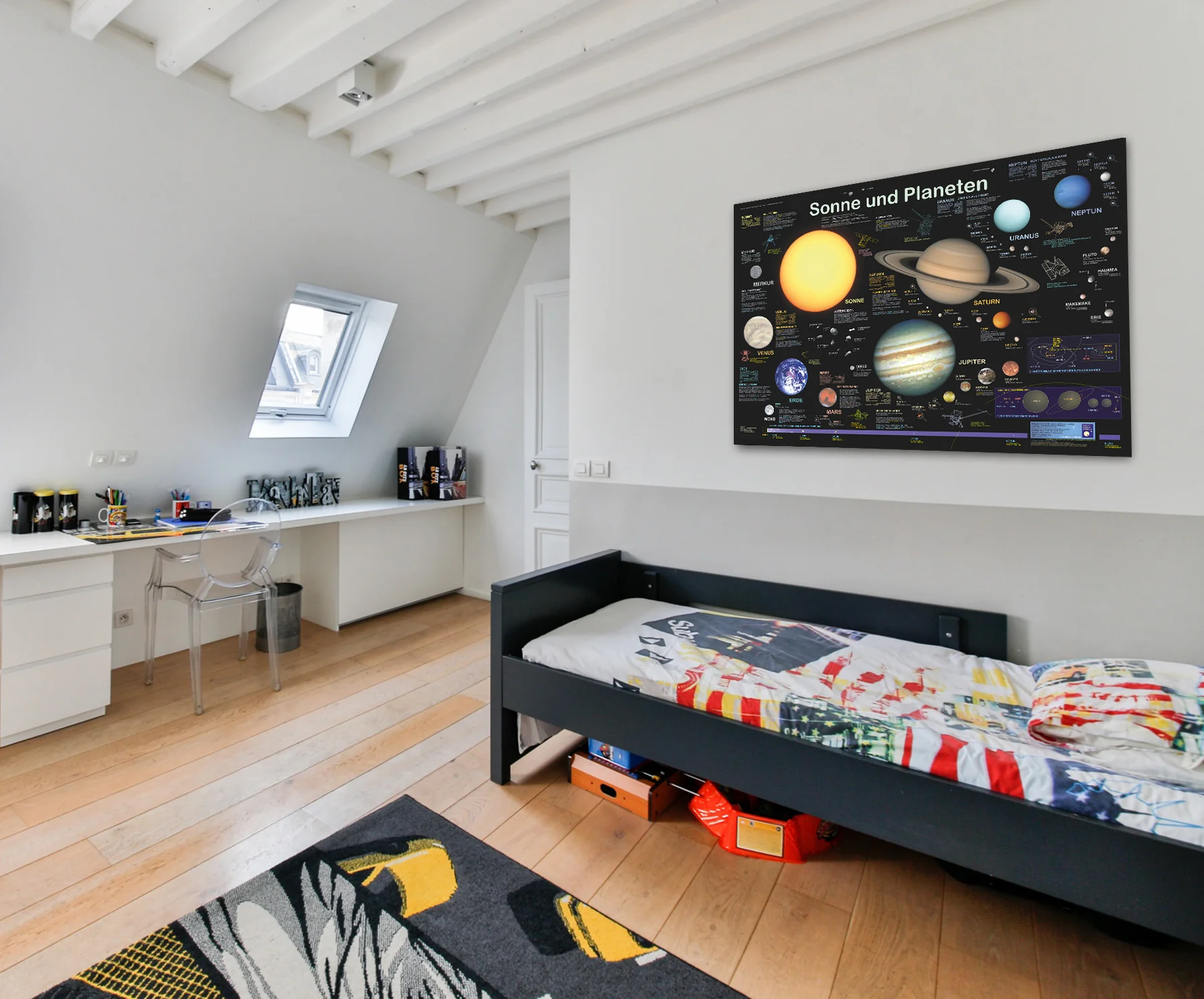 Sonne und Planeten Poster deutsch DIN A1 - Image 2
