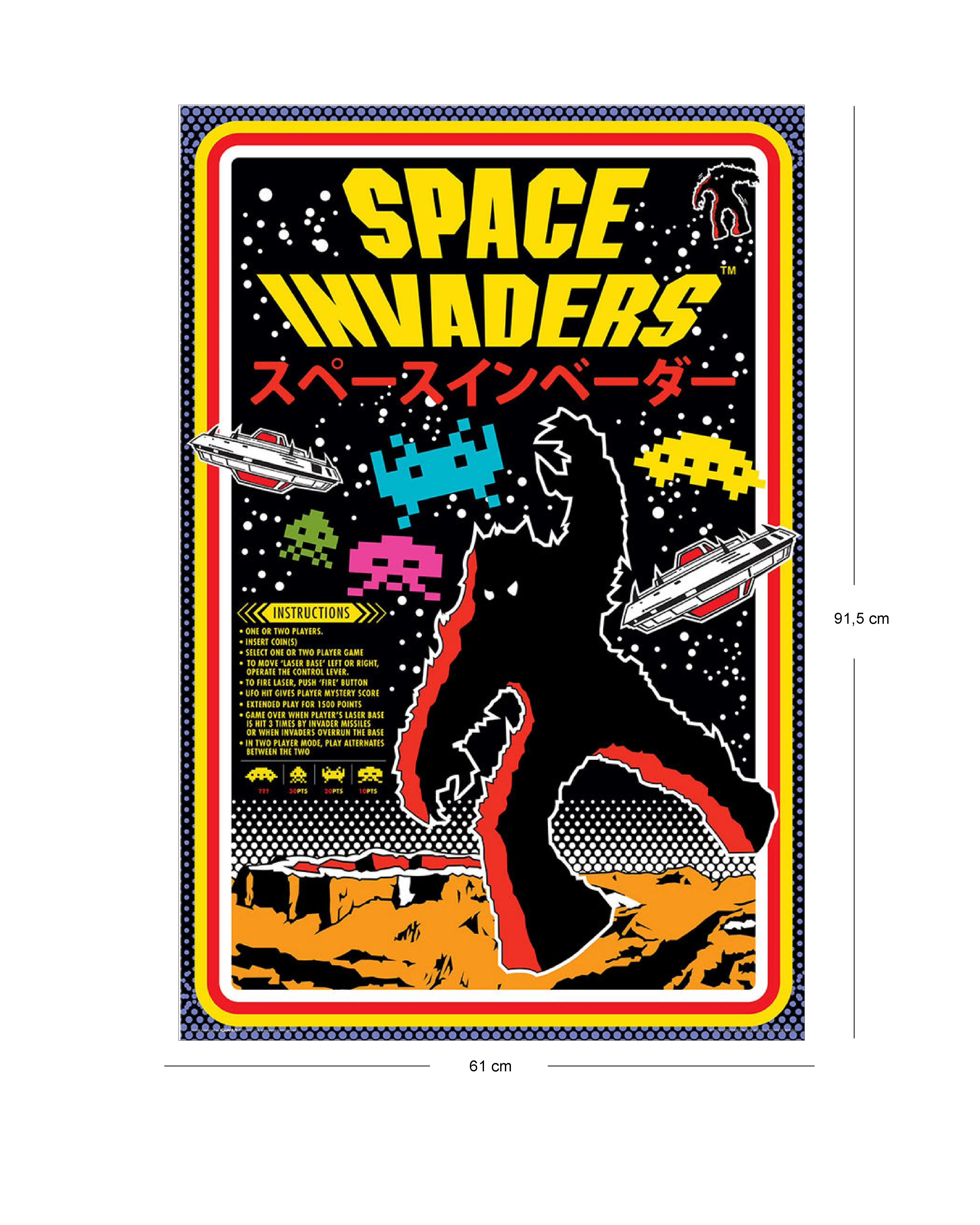 Space Invaders Poster Asian - Image 2