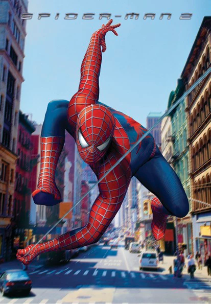Spider-Man 2 Poster Swinging