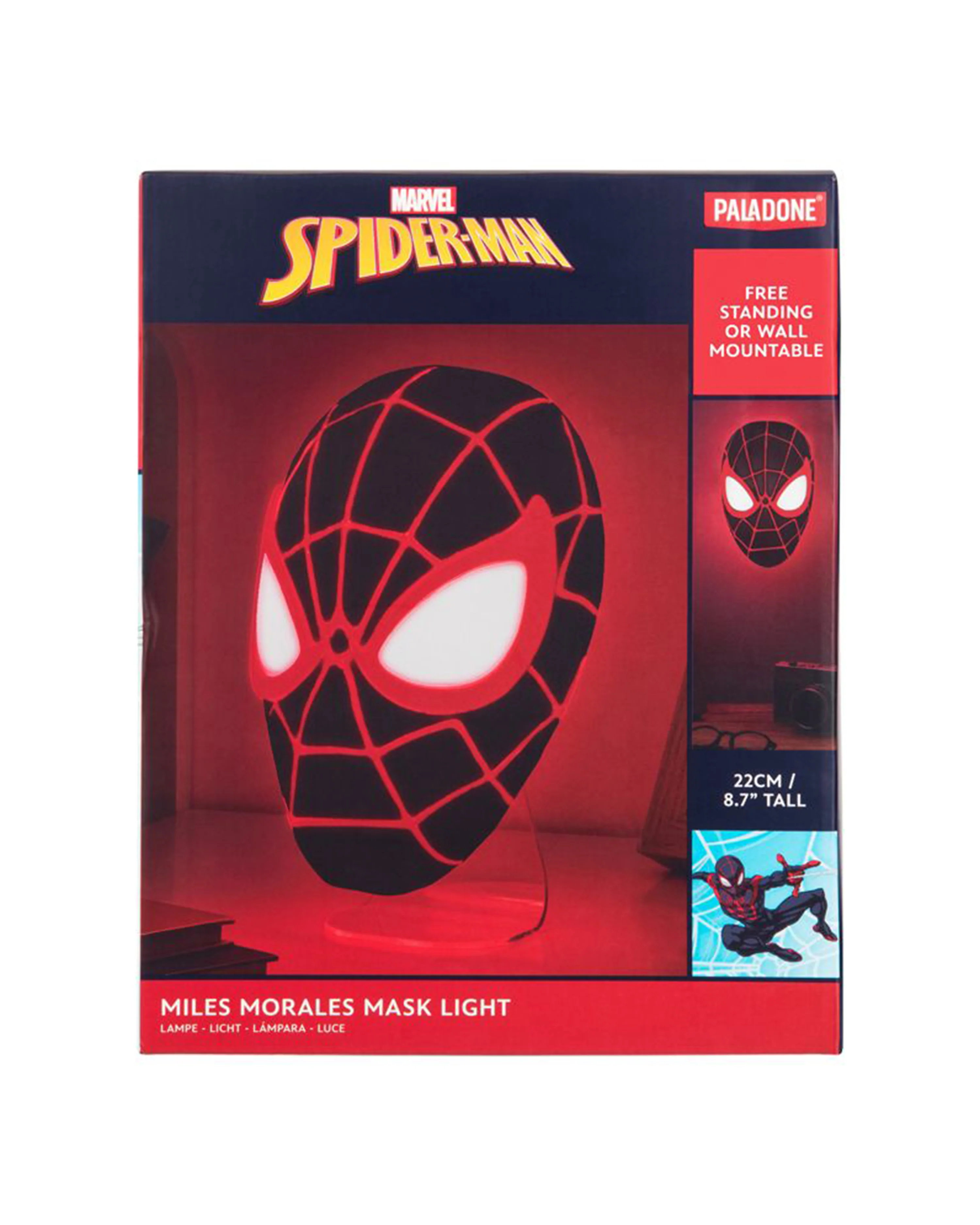 Spider-Man LED Dekolampe - Maskenleuchte - Miles Morales - Höhe ca. 22 cm - Image 3