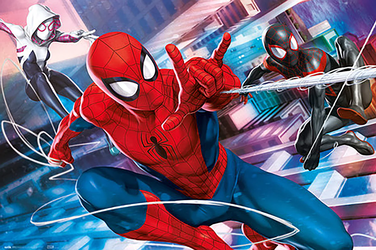 Spider-Man Poster Marvel Peter, Miles & Gwen