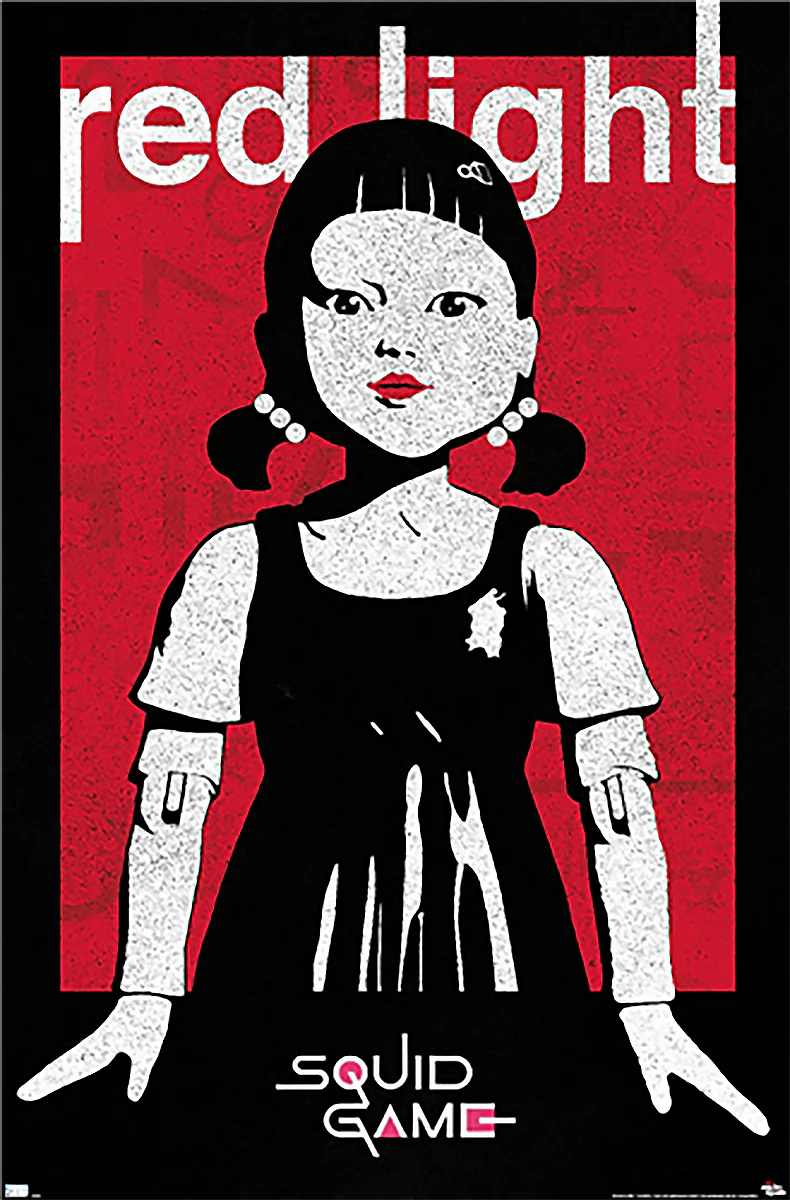 Squid Game Poster Red Light Netflix