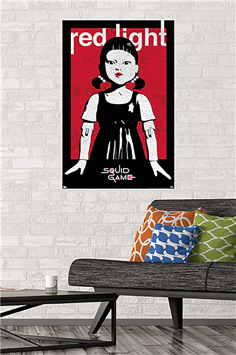 Squid Game Poster Red Light Netflix - Image 2