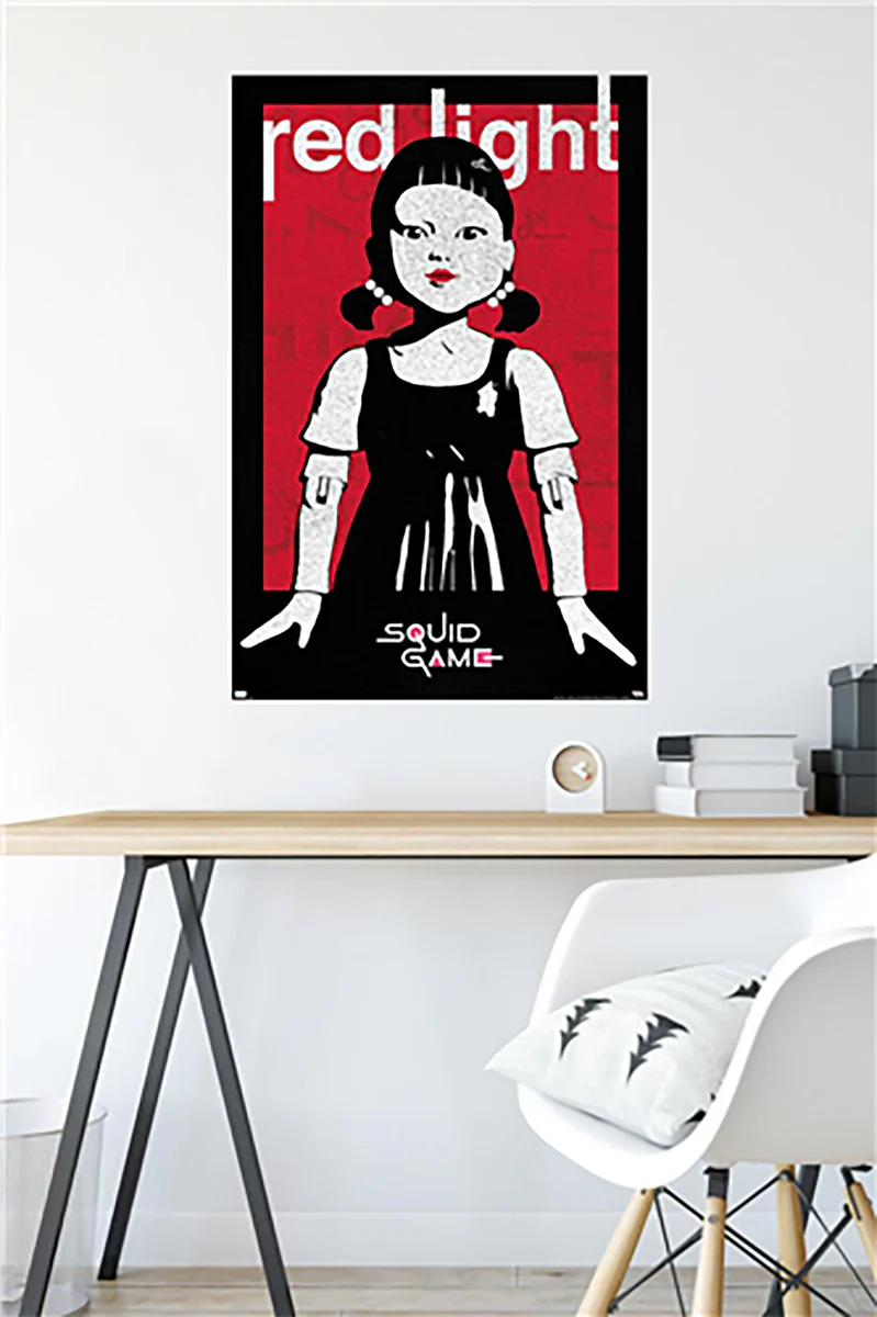 Squid Game Poster Red Light Netflix - Image 3
