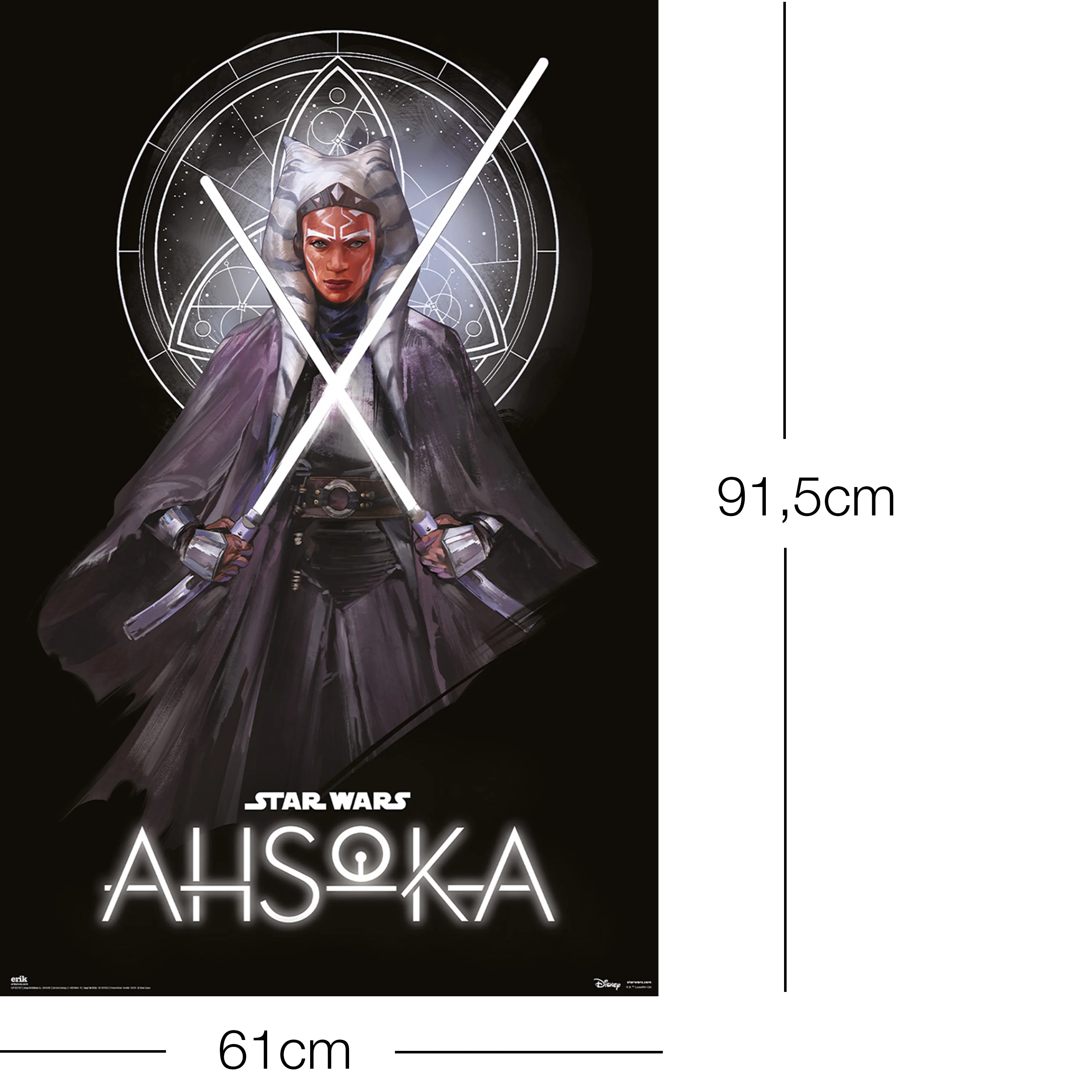 Star Wars Ahsoka Poster Ahsoka Tano mit Lichtschwerter - Image 2