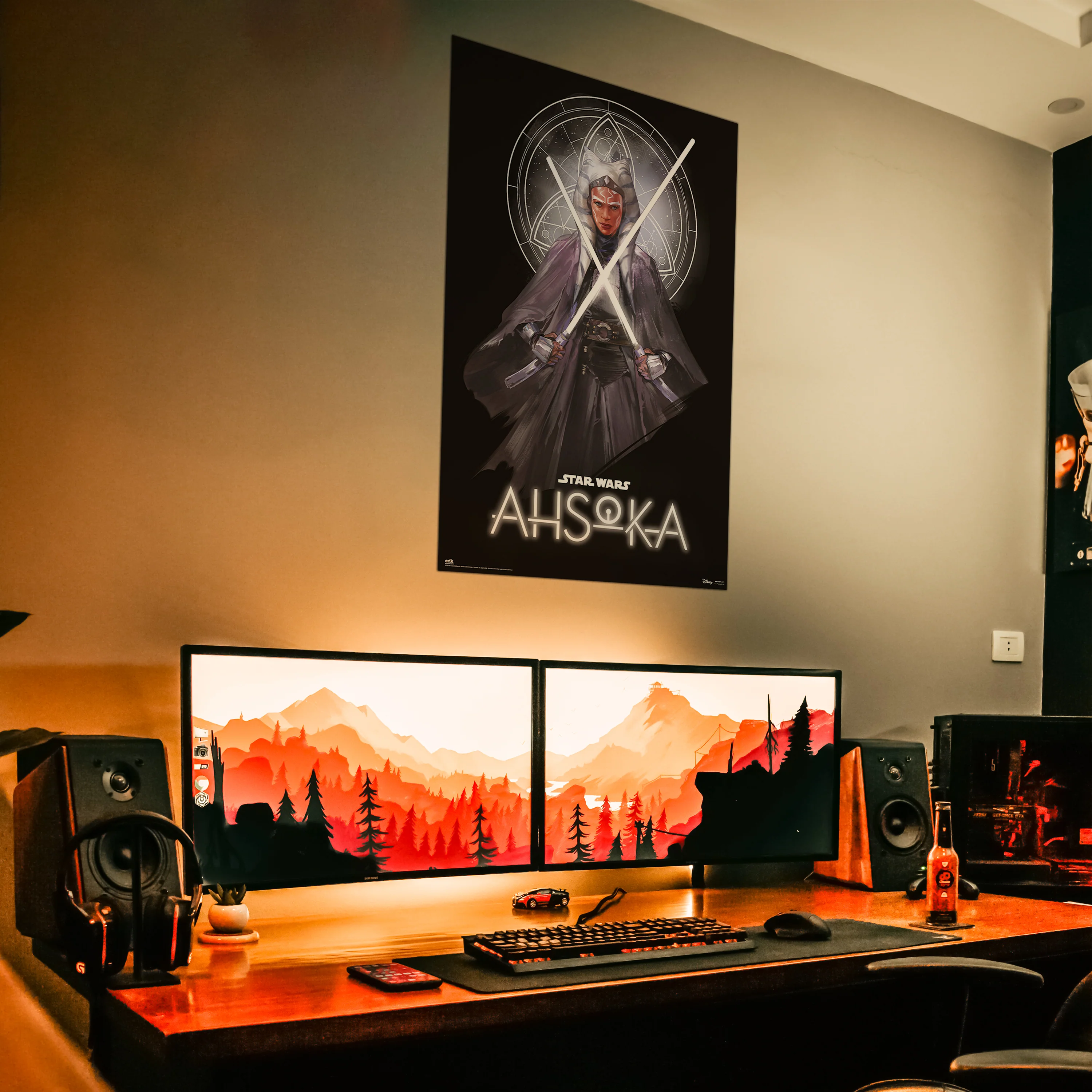 Star Wars Ahsoka Poster Ahsoka Tano mit Lichtschwerter - Image 4