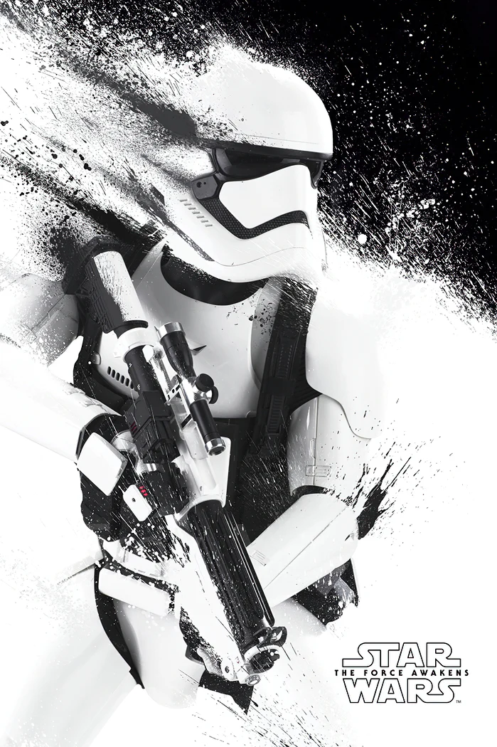 Star Wars: Episode 7 Poster Stormtrooper Paint