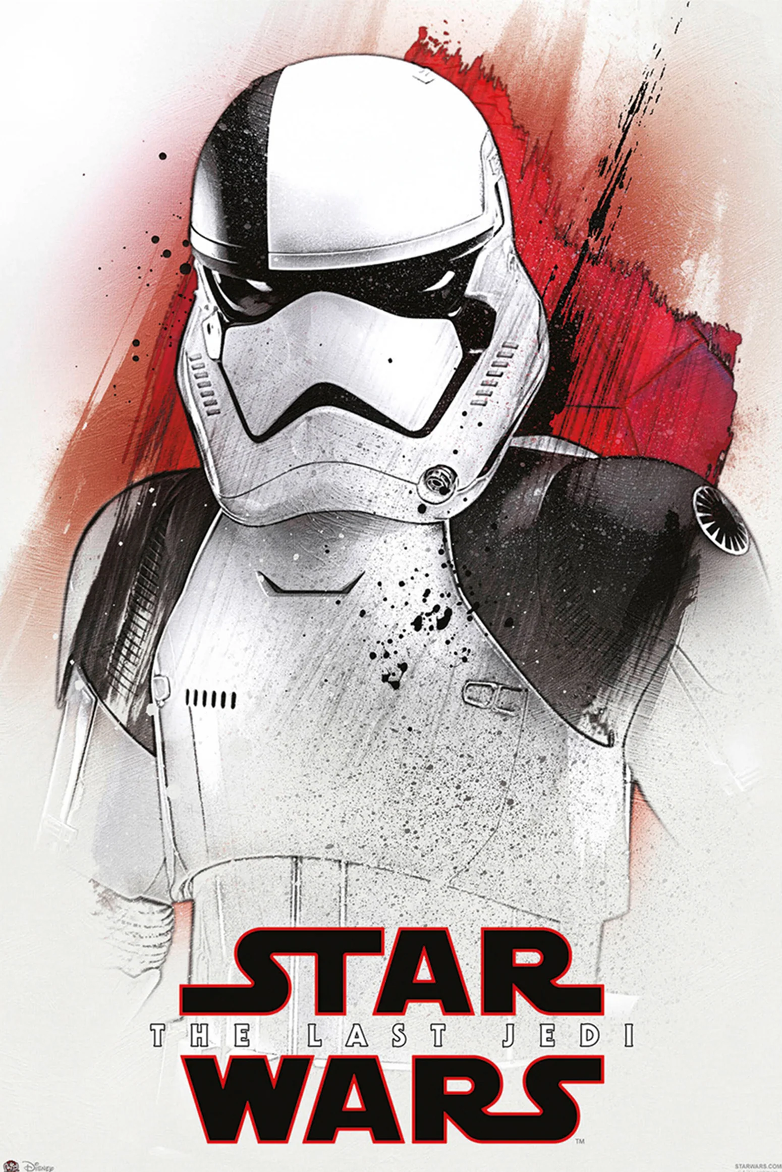 Star Wars Episode 8 Poster Stormtrooper Watercolour