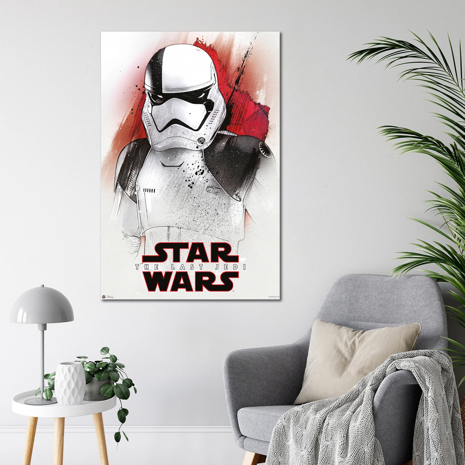 Star Wars Episode 8 Poster Stormtrooper Watercolour - Image 3