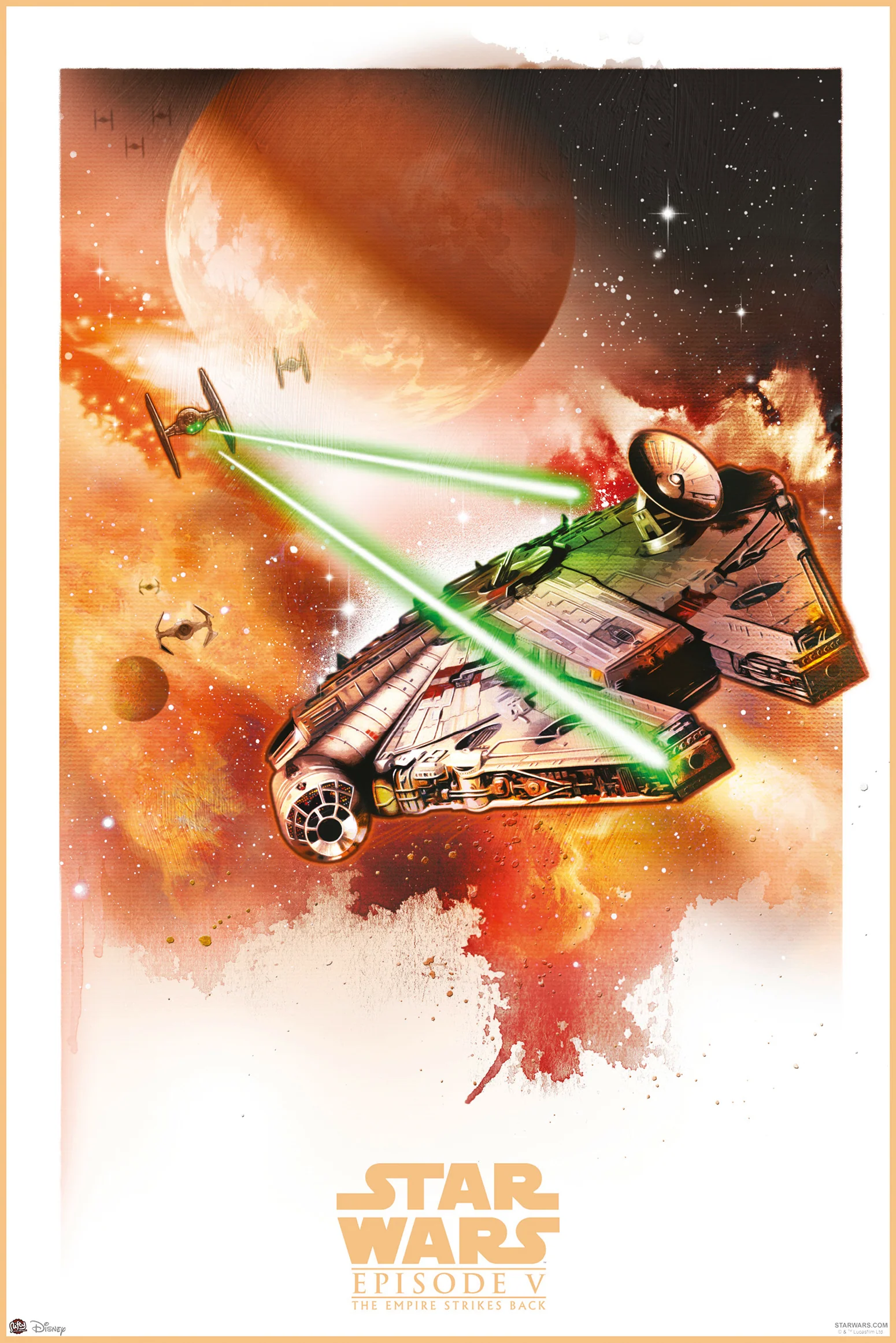 Star Wars Episode V Poster Millenium Falcon