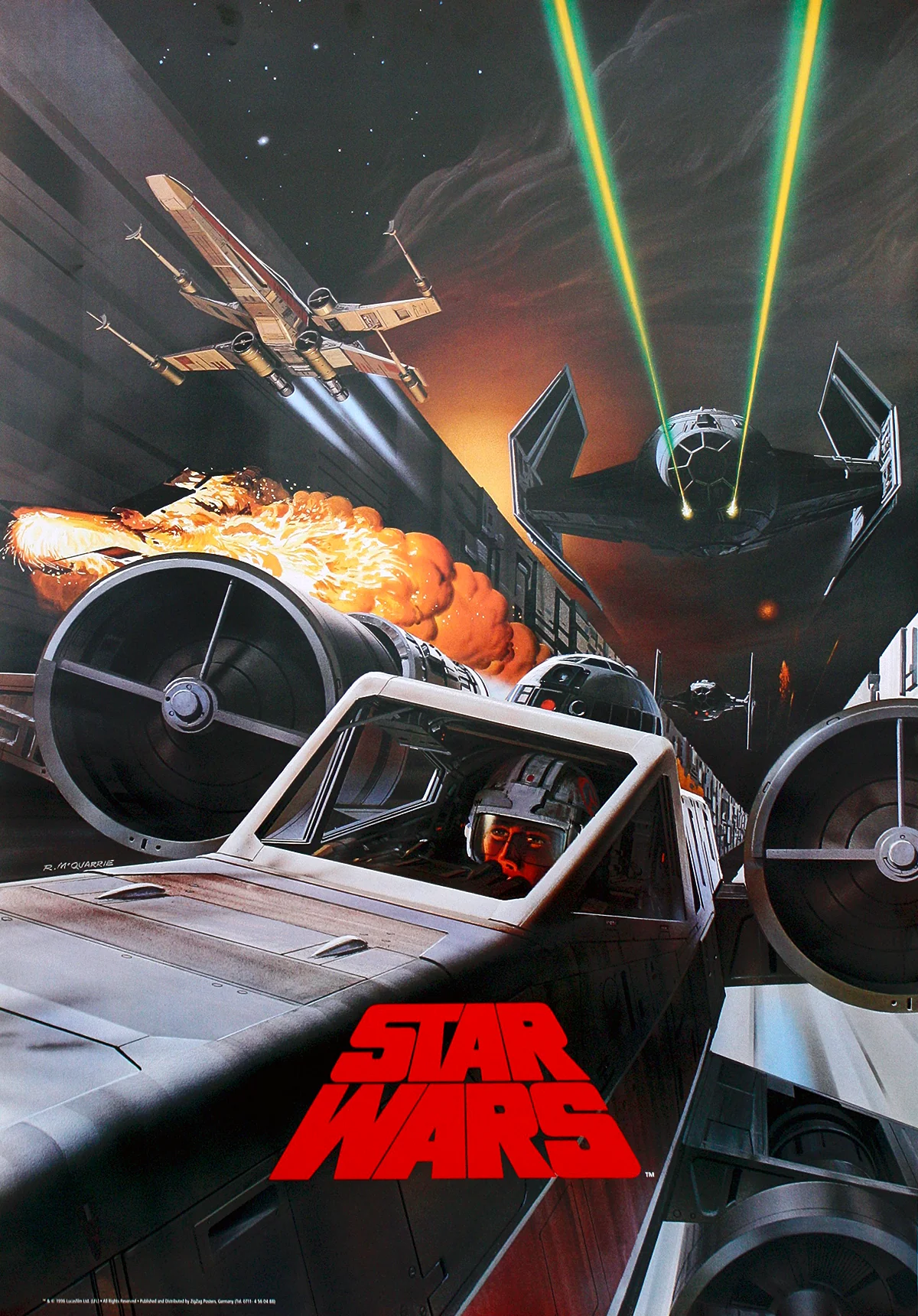 Star Wars Poster Battle in Death Star Canal