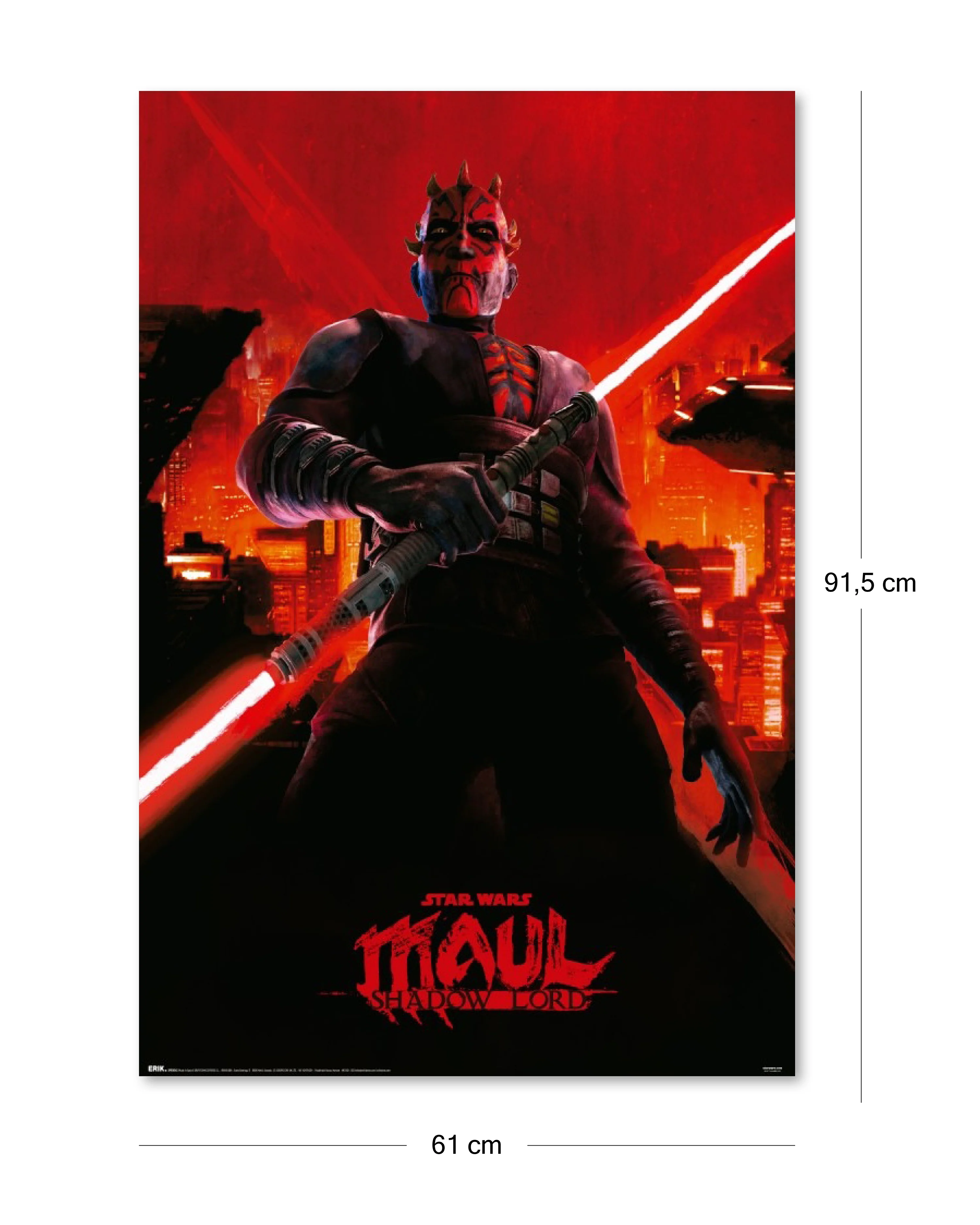 Star Wars Poster Darth Maul Shadow Lord | 61x91,5 cm - Image 2