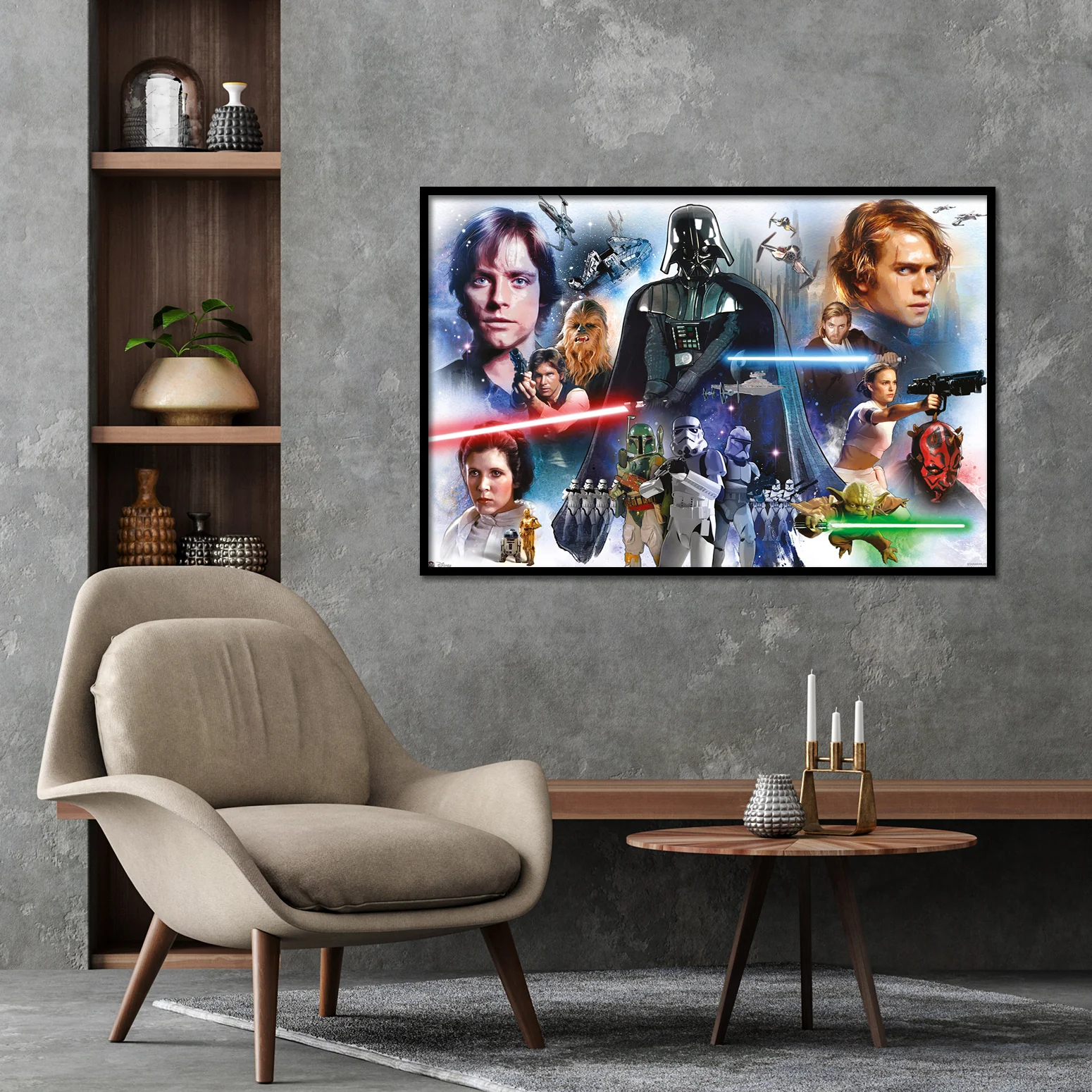 Star Wars Poster Episode 1 bis 6 Charaktere - Image 2