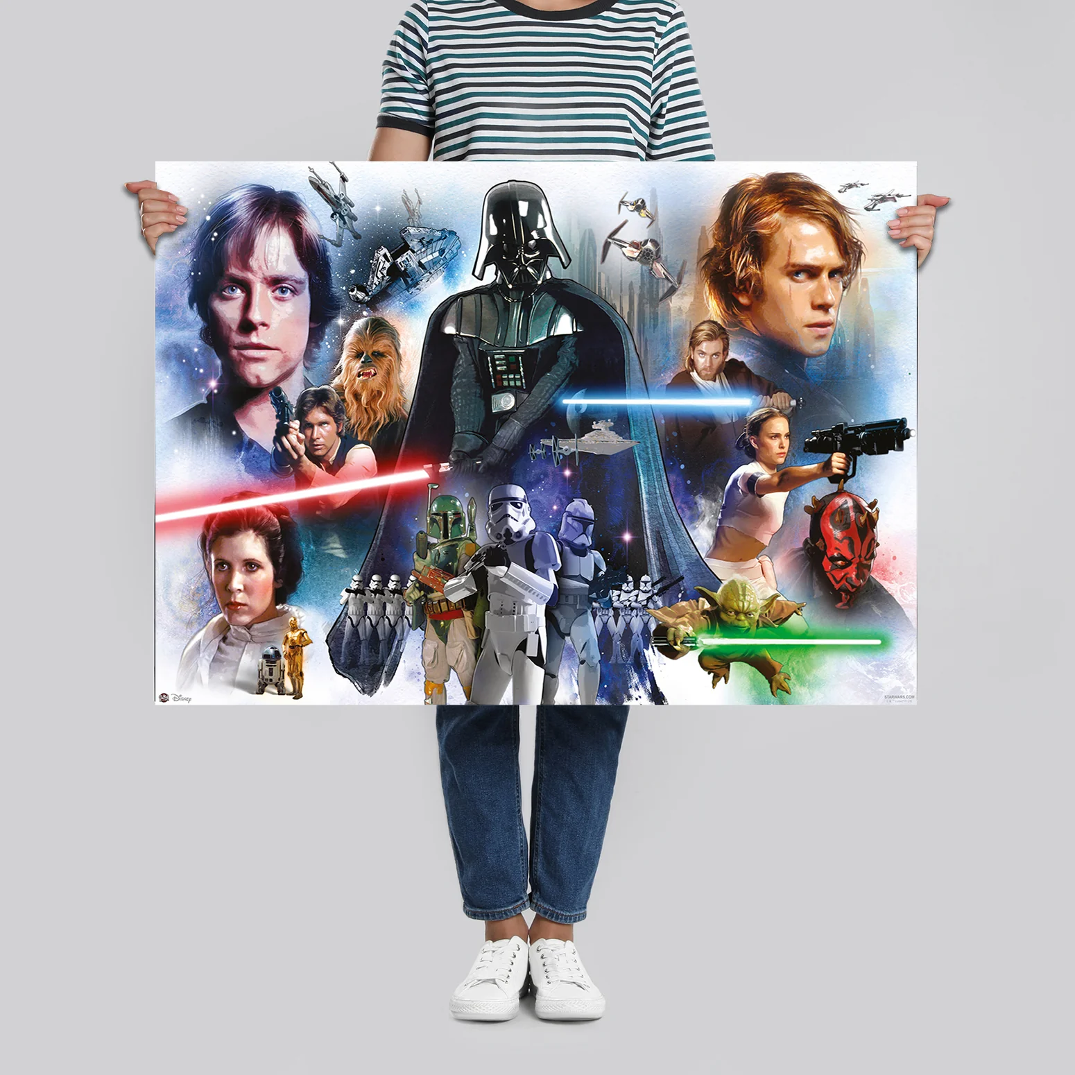 Star Wars Poster Episode 1 bis 6 Charaktere - Image 4