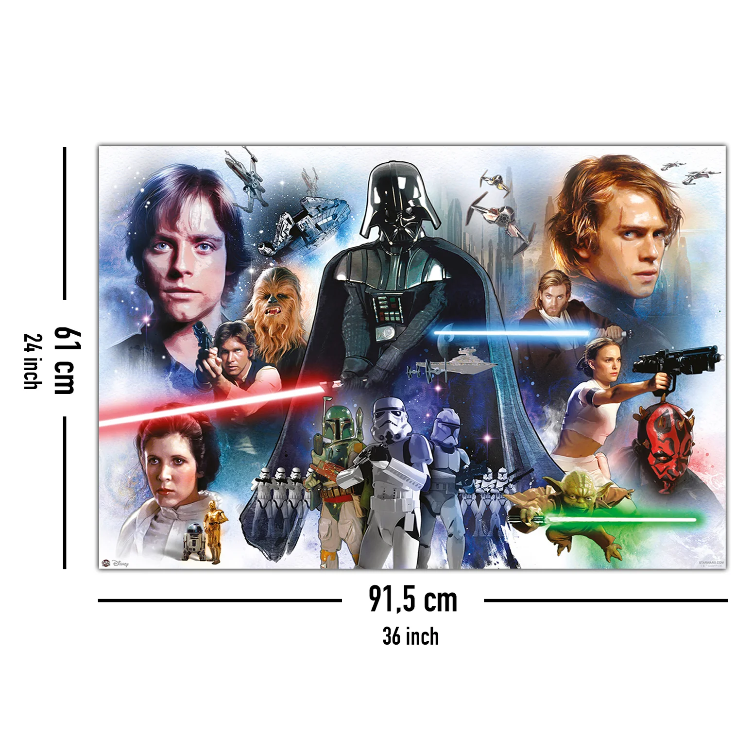 Star Wars Poster Episode 1 bis 6 Charaktere - Image 5