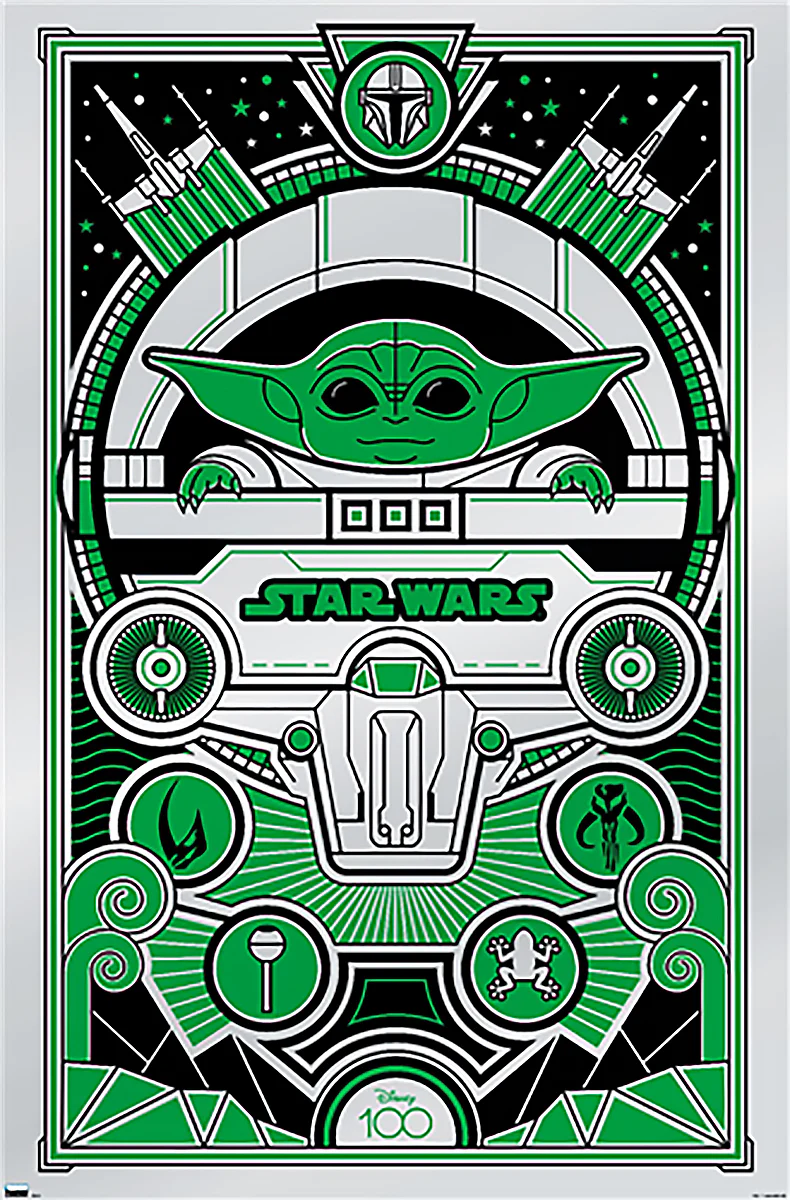 Star Wars Poster Grogu Disney 100th anniversary