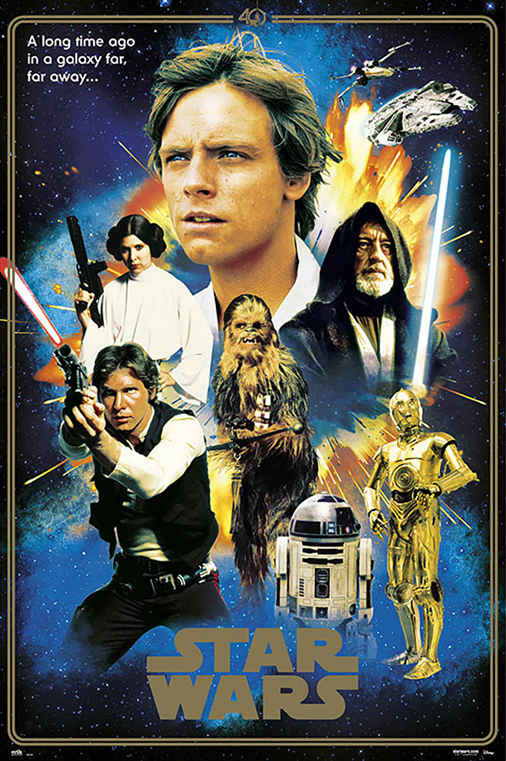 Star Wars Poster Hereos 40th Anniversary