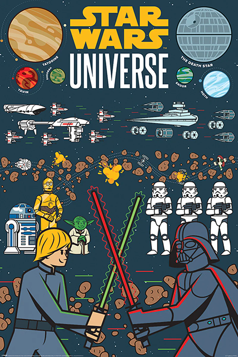 Star Wars Poster Universe Illustrated