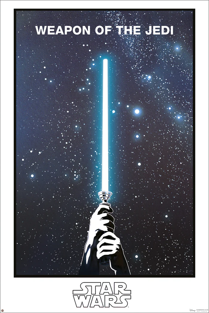 Star Wars Poster Weapon of the Jedi Glow-In-The-Dark