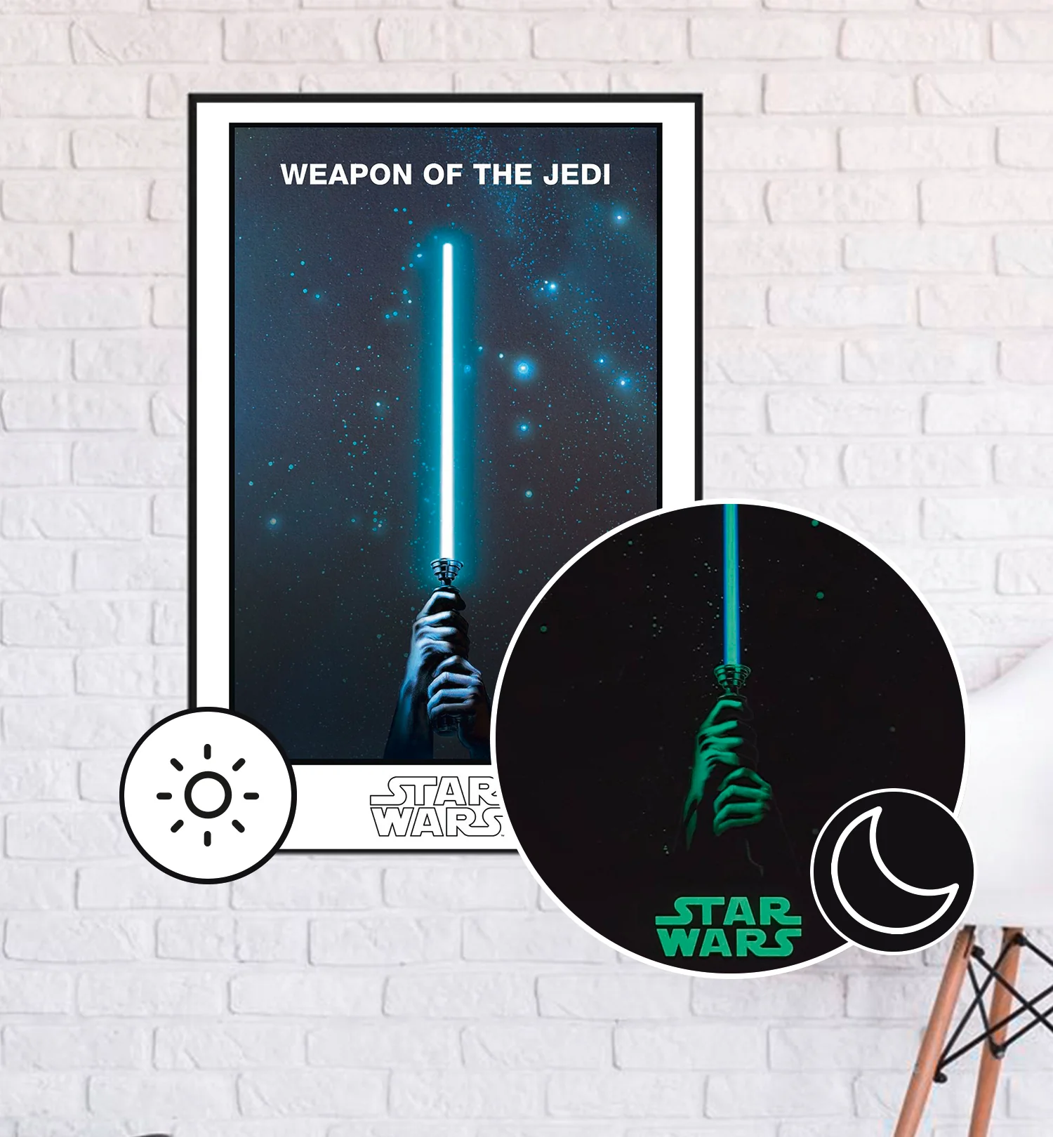 Star Wars Poster Weapon of the Jedi Glow-In-The-Dark - Image 8