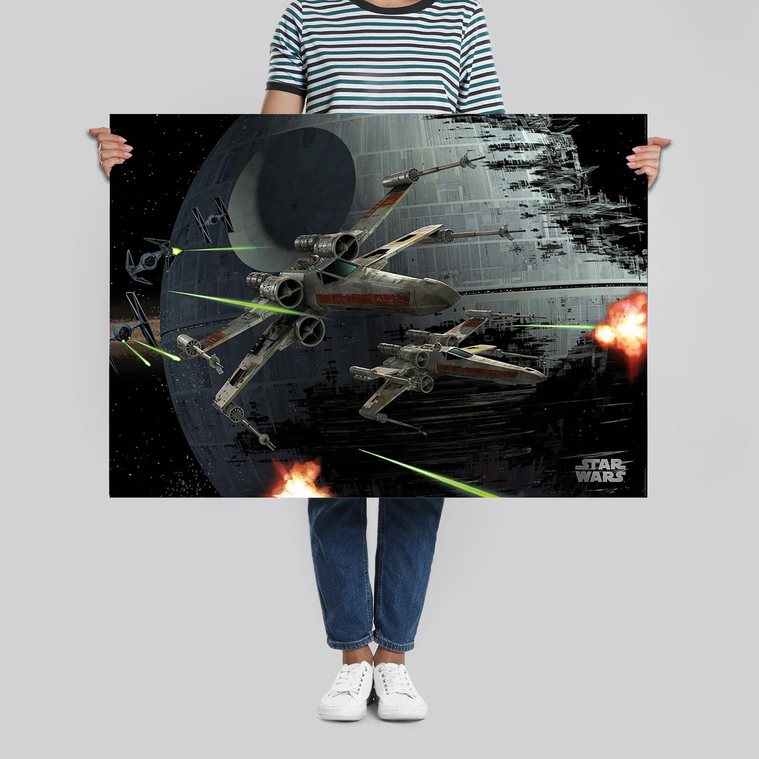 Star Wars Poster X-Wings Space Battle - Image 4