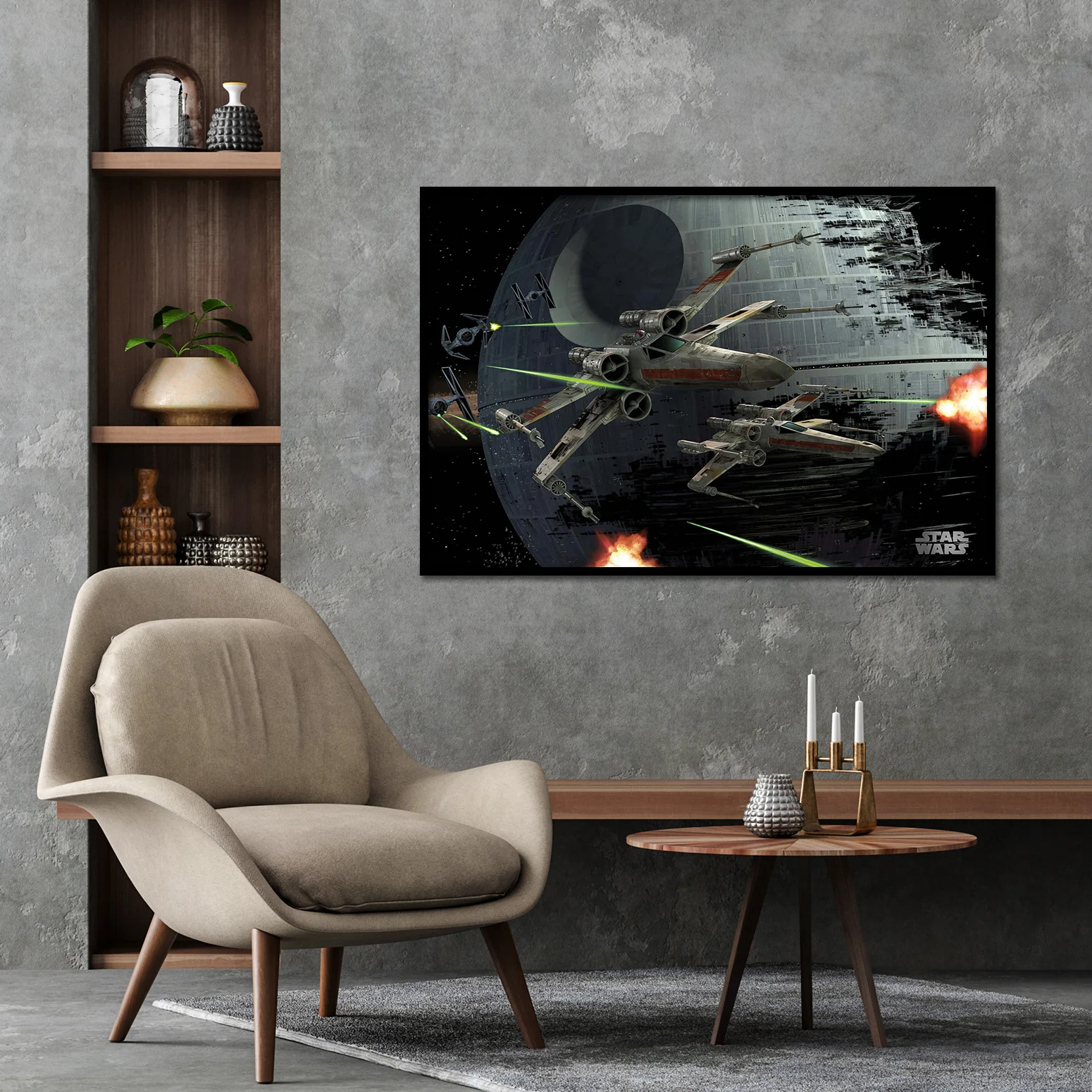 Star Wars Poster X-Wings Space Battle - Image 7