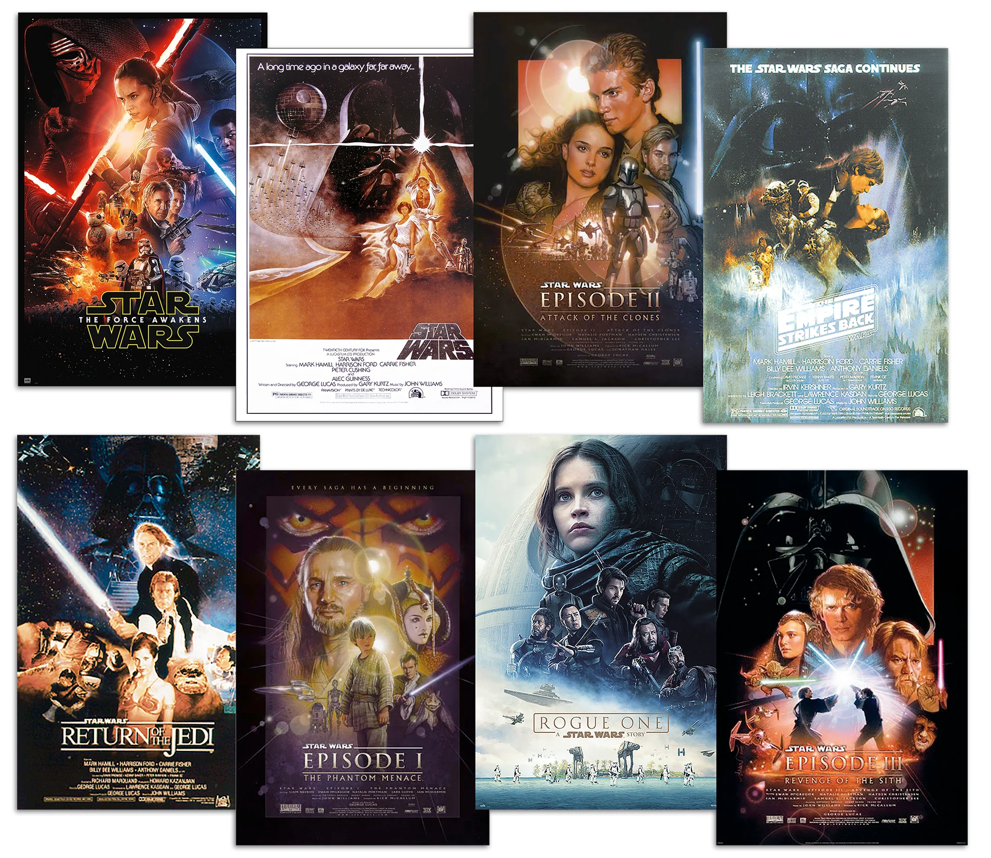 Star Wars Posterset Filmplakat