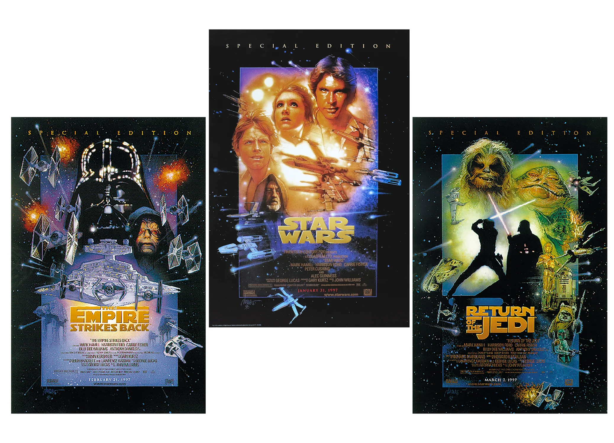 Star Wars Posterset Filmplakat Episode 4 - 6 Special Edition