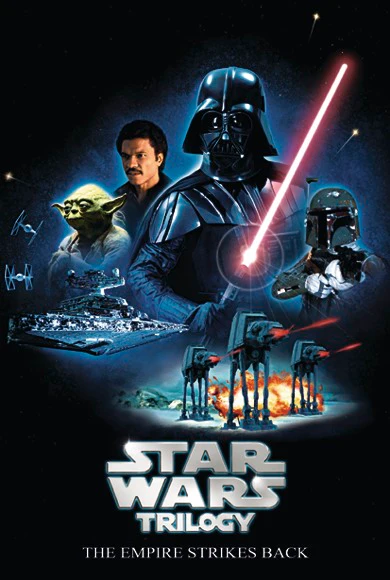 Postkarte Star Wars trilogy the Empire strikes back
