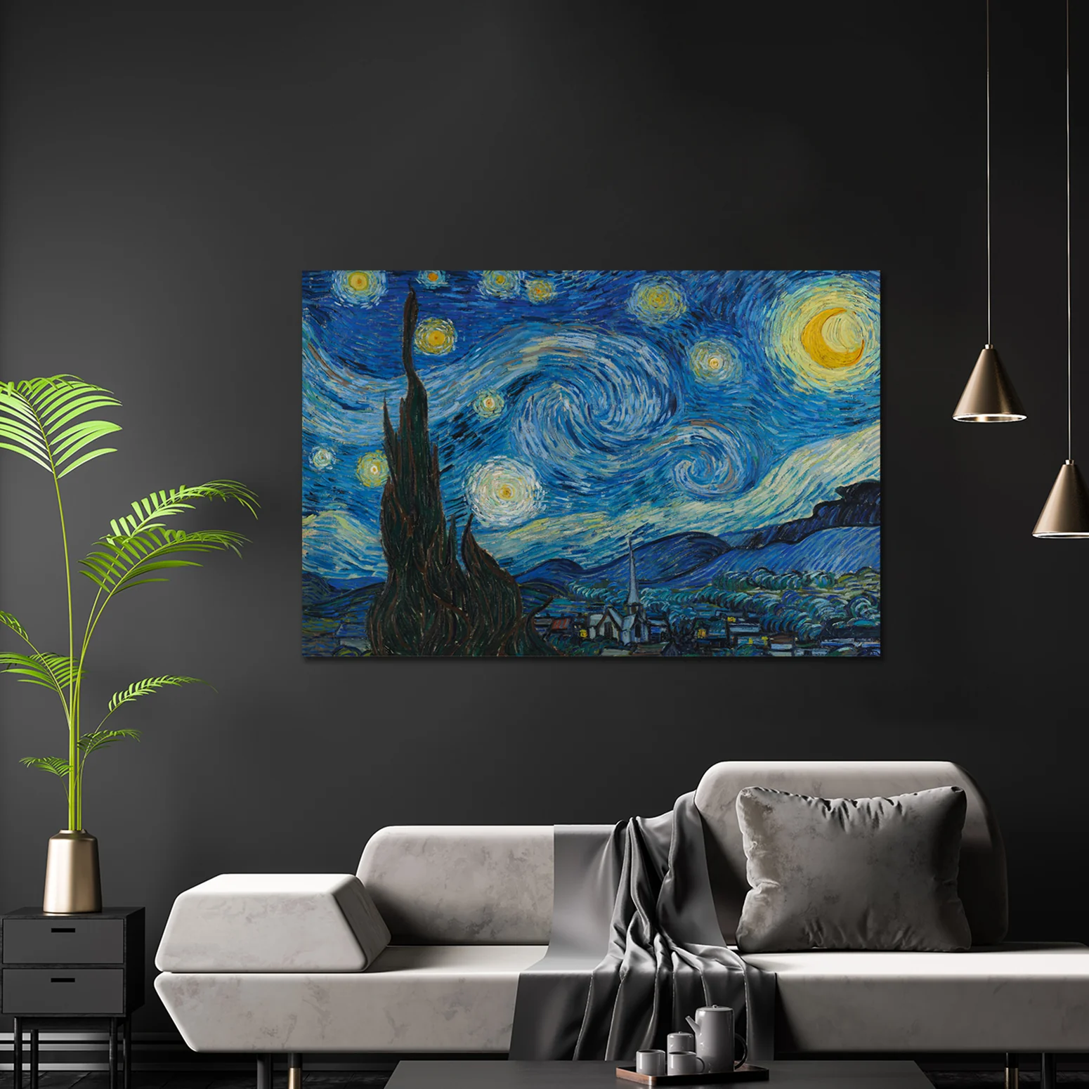 Starry Night Poster Vincent Van Gogh - Image 3