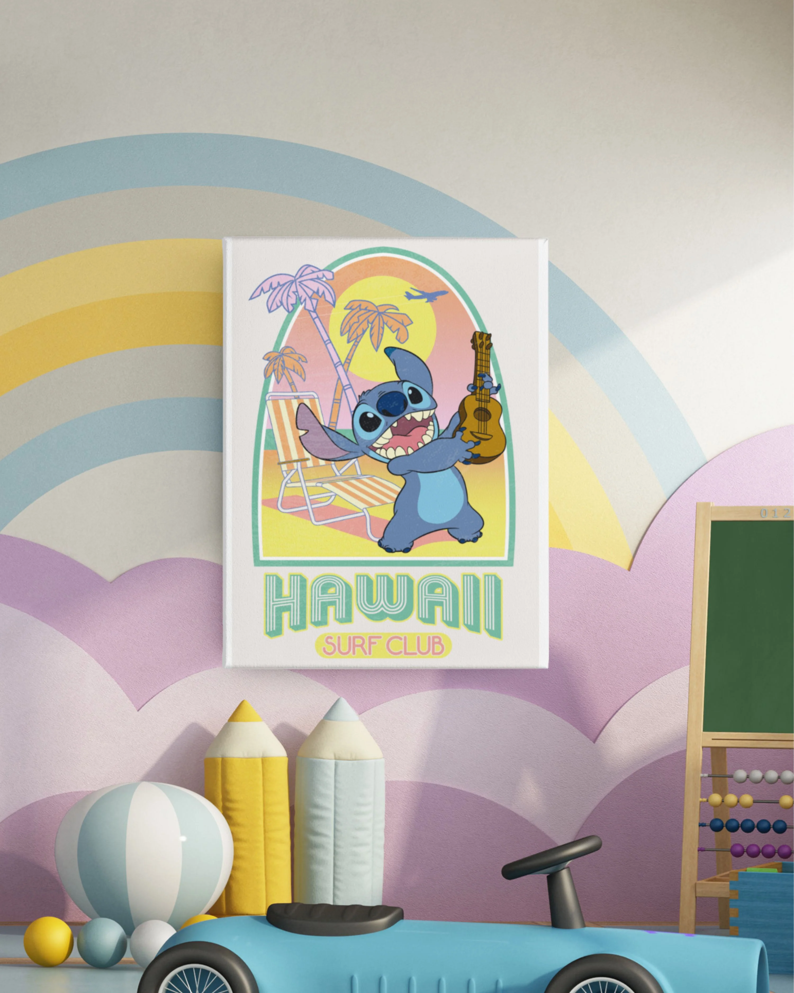 Stitch Poster Disney Hawaii Surf Club - Image 2