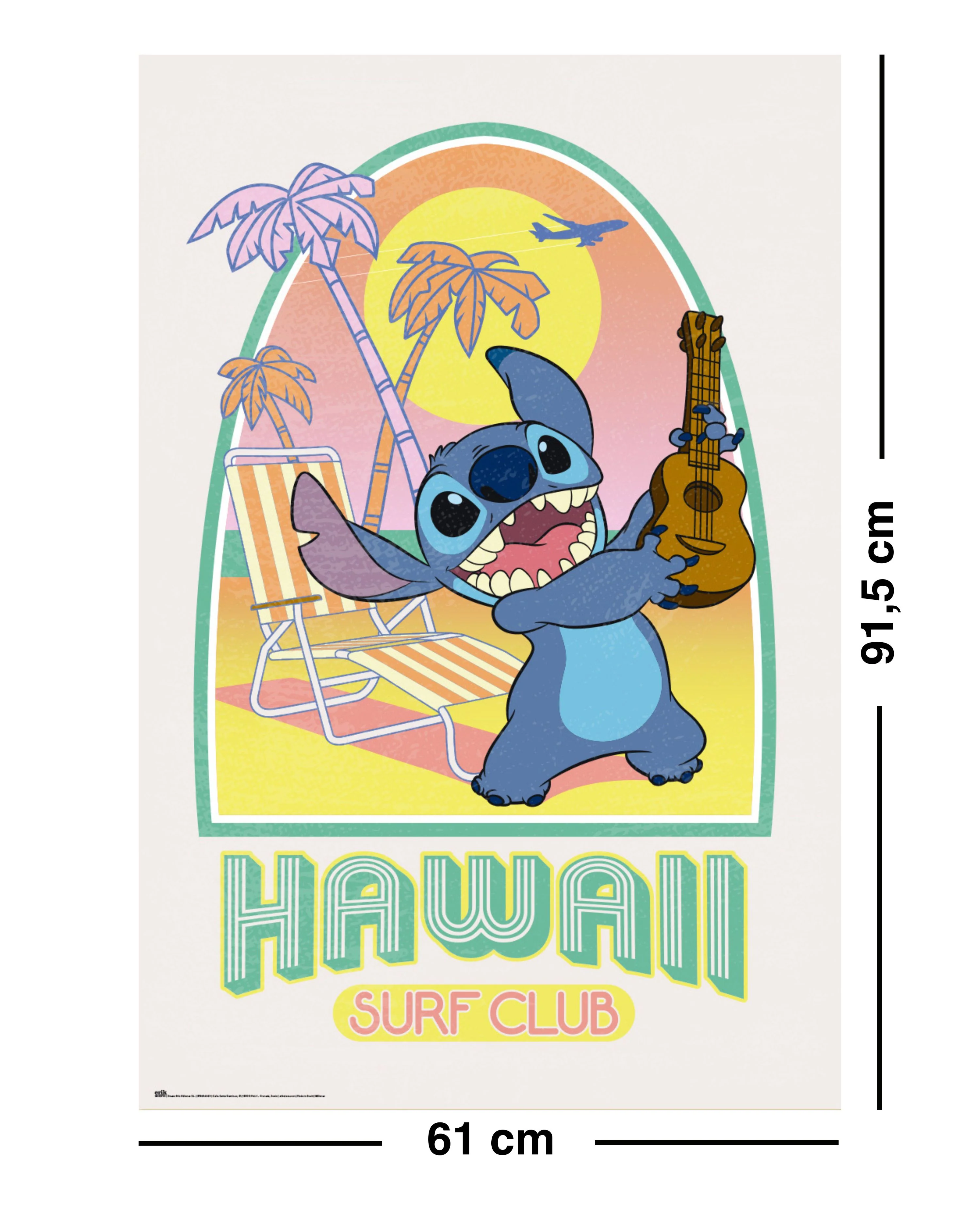 Stitch Poster Disney Hawaii Surf Club - Image 4