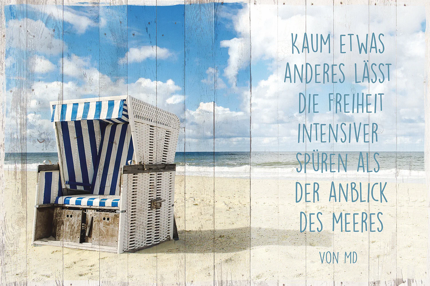 Strandkorb Poster Marlene Dietrich