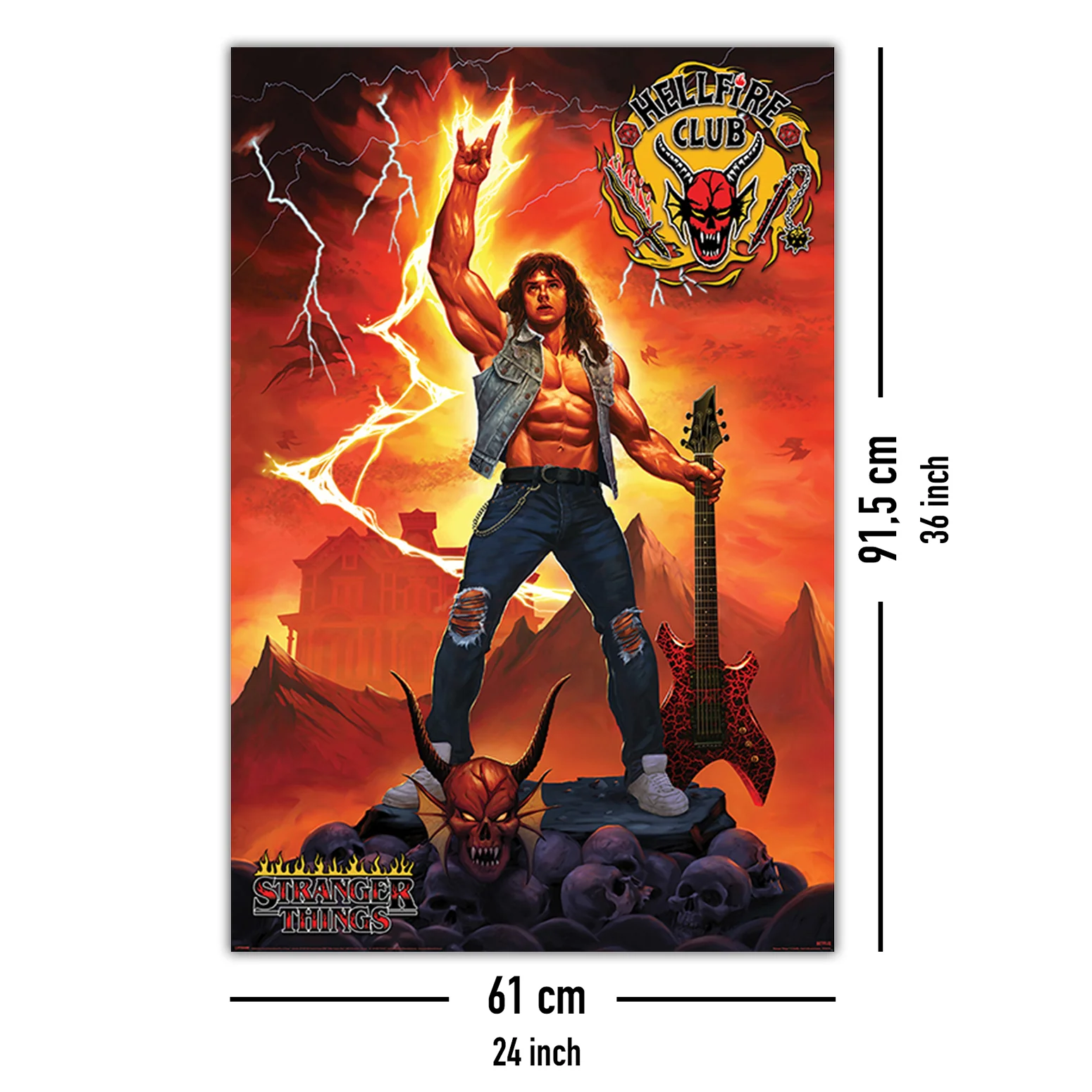 Stranger Things 4 Poster Hellfire Club Rock God - Image 5