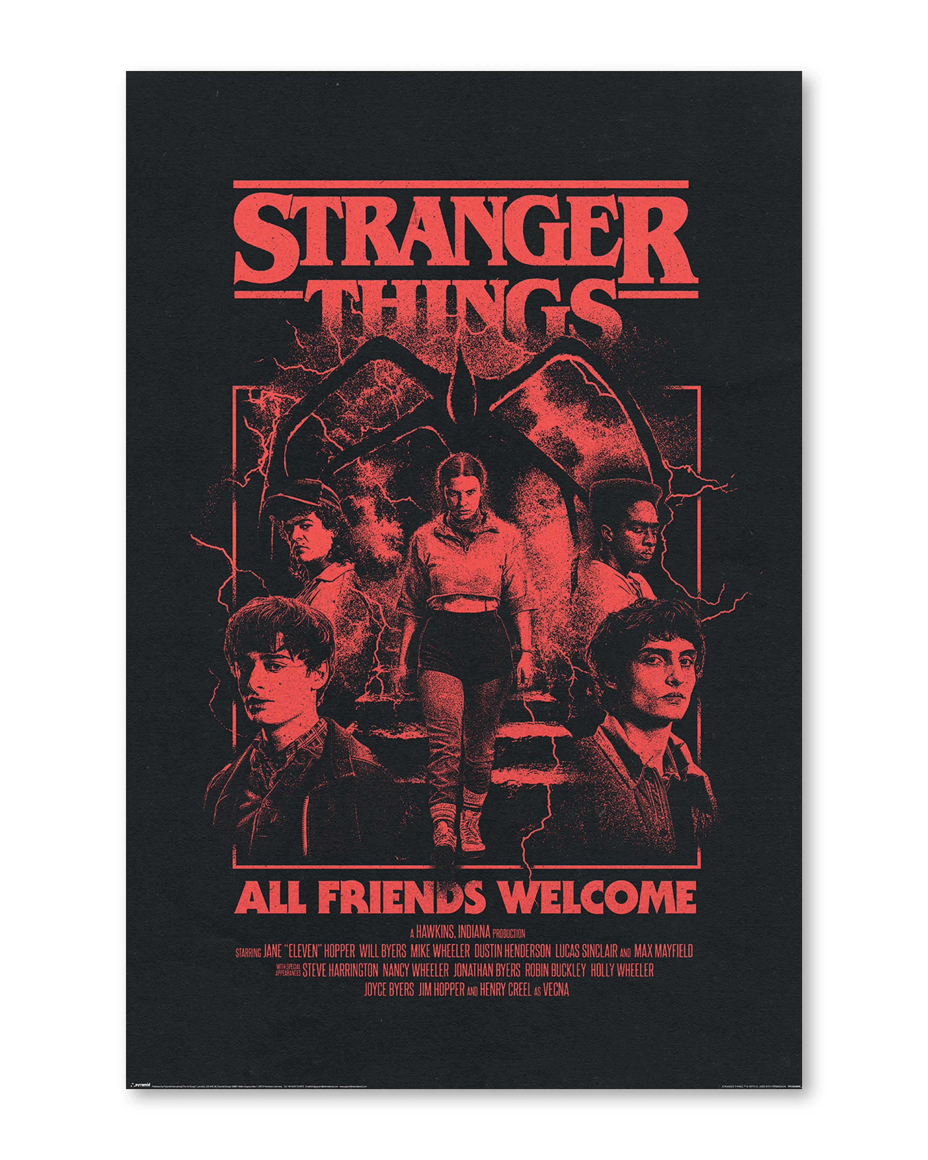 Stranger Things 5 Poster All Friends Welcome