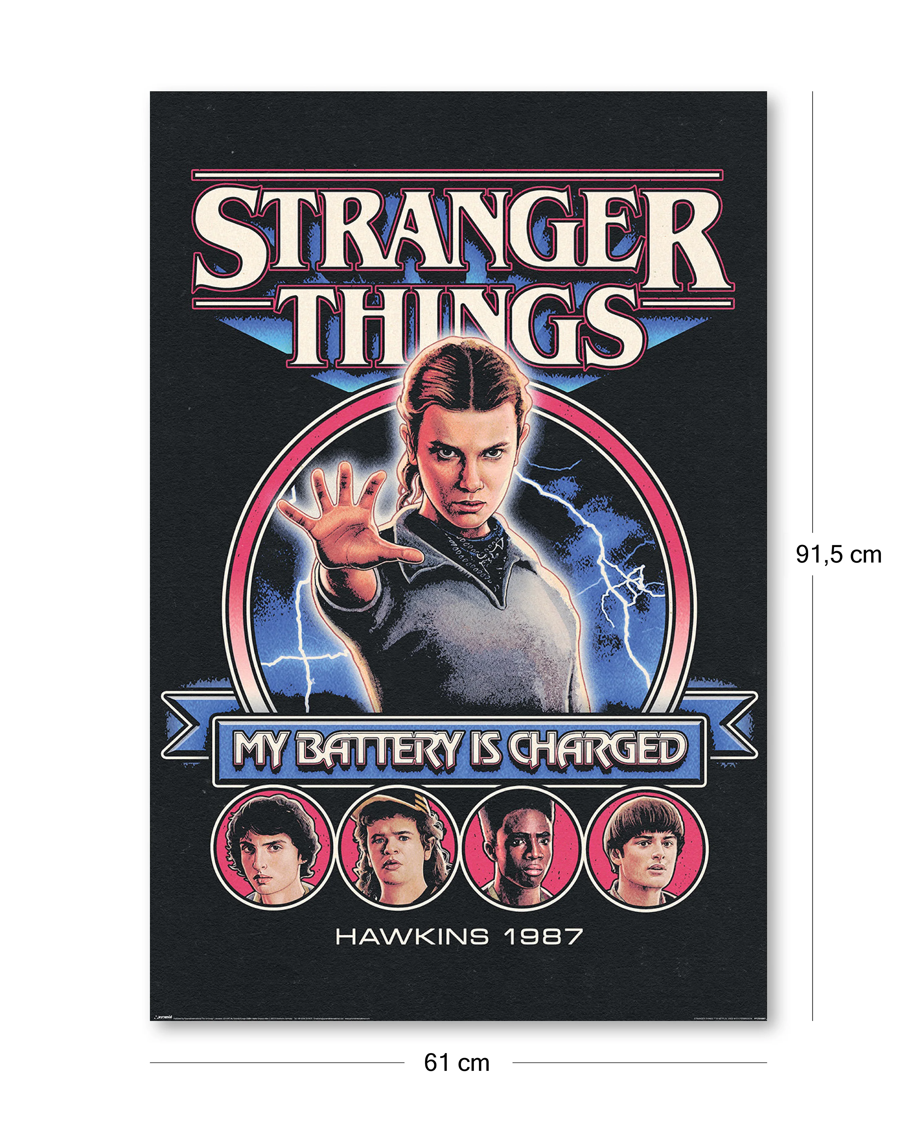 Stranger Things 5 Poster My Battery Is Charged - Image 2