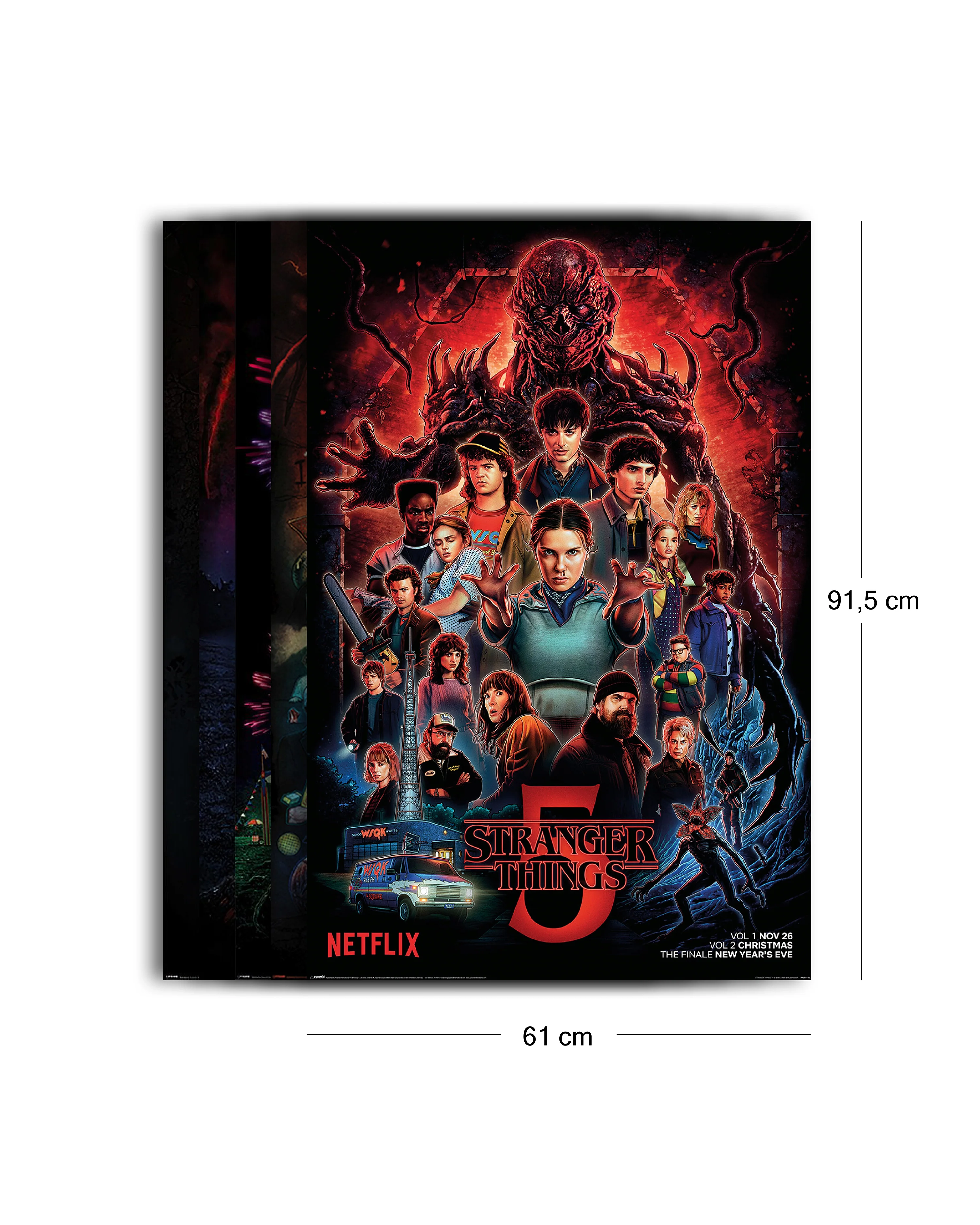 Stranger Things - Staffel 5 Poster 5er Set #2 - (5 Plakate der 5 Seasons) - Image 2