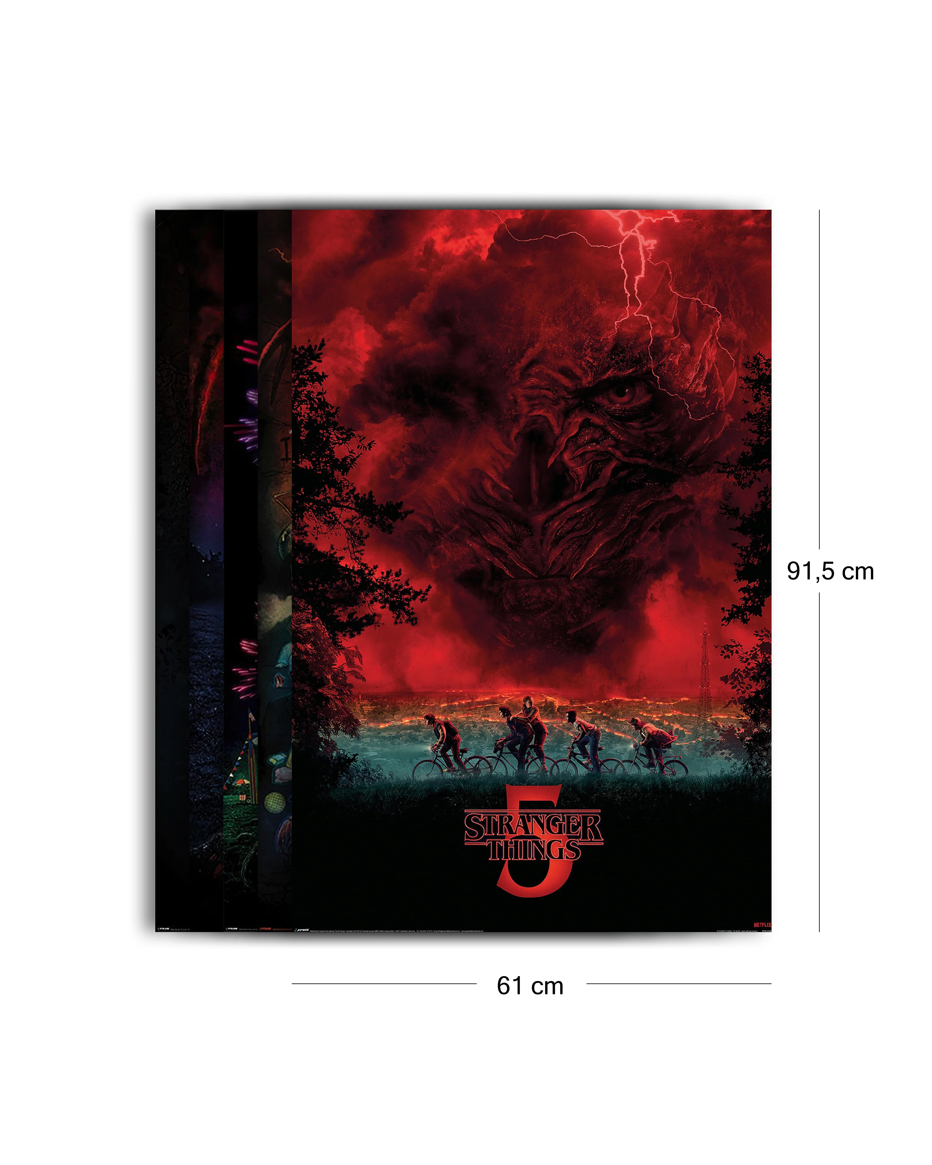 Stranger Things Poster 5er Set 5 Plakate der 5 Seasons - Image 2