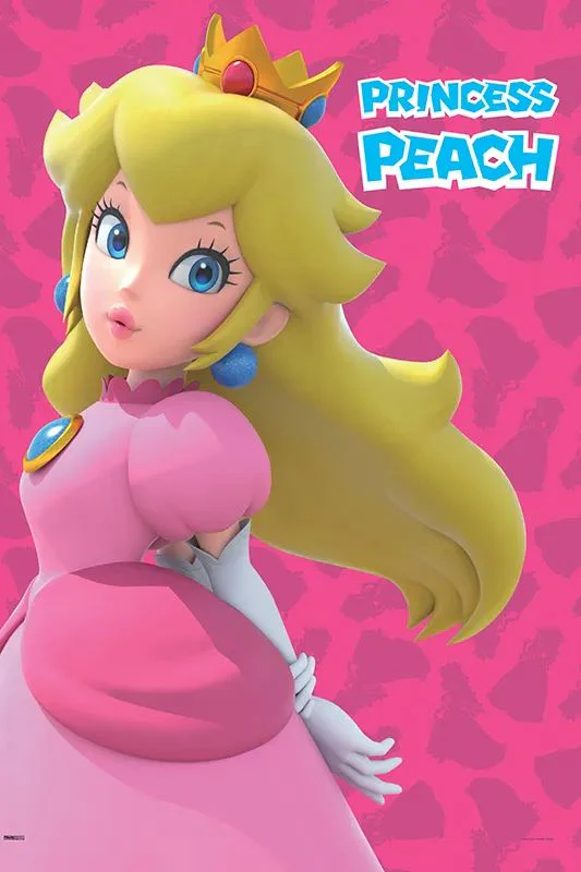 Super Mario Poster The Princess Peach