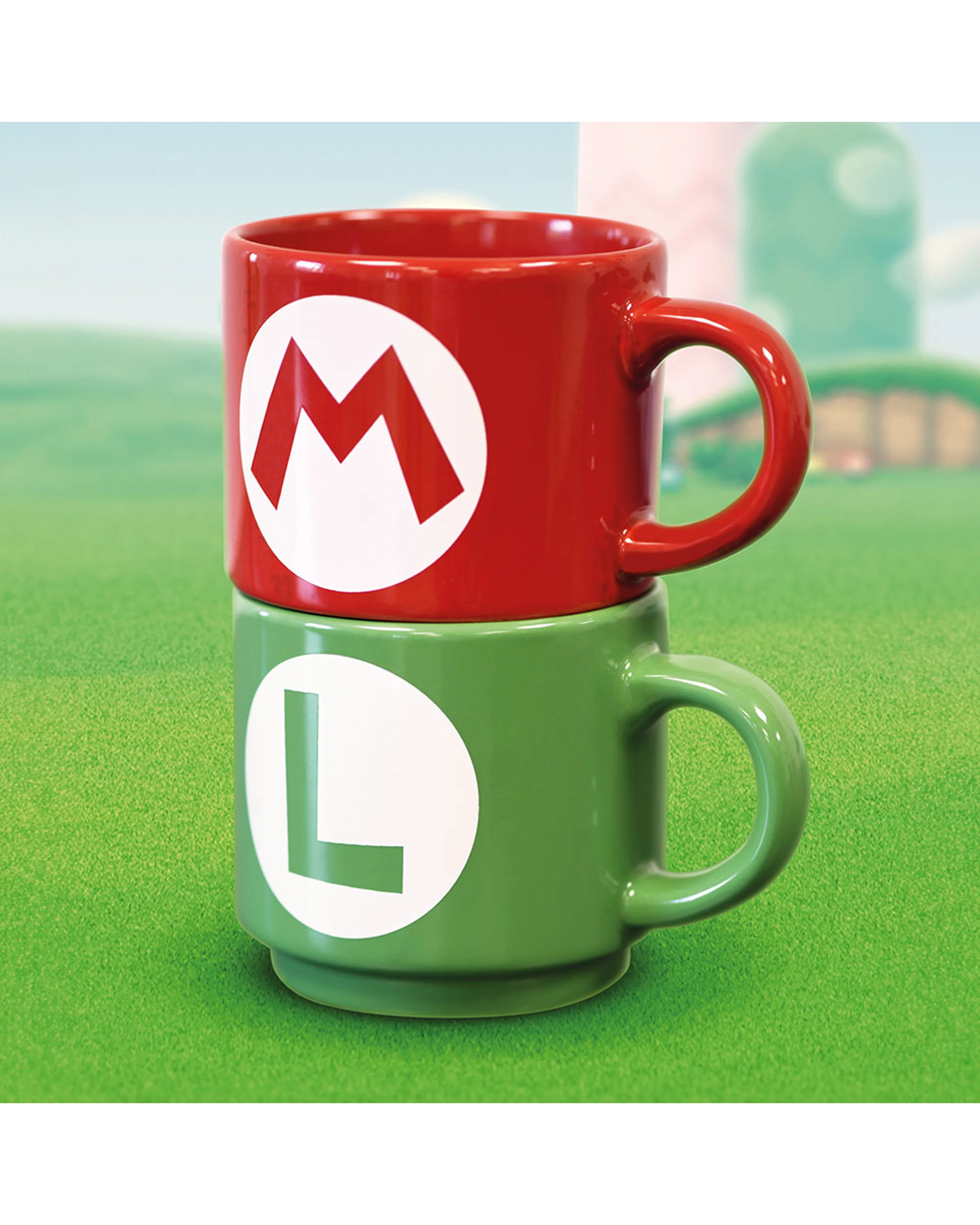 Super Mario Stapelbares Tassen Set Luigi & Mario